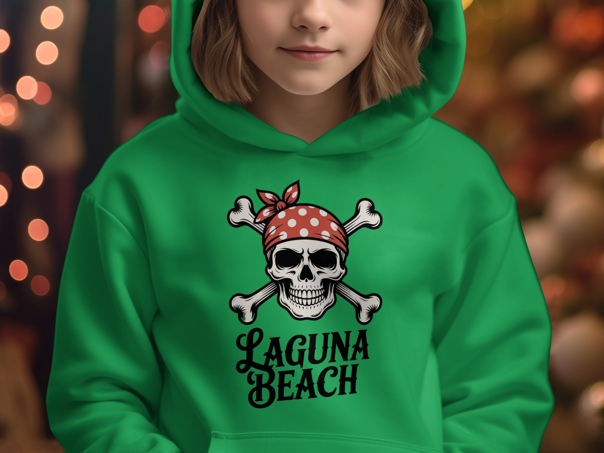 Laguna Beach Pirate Skull Graphic Hoodie product