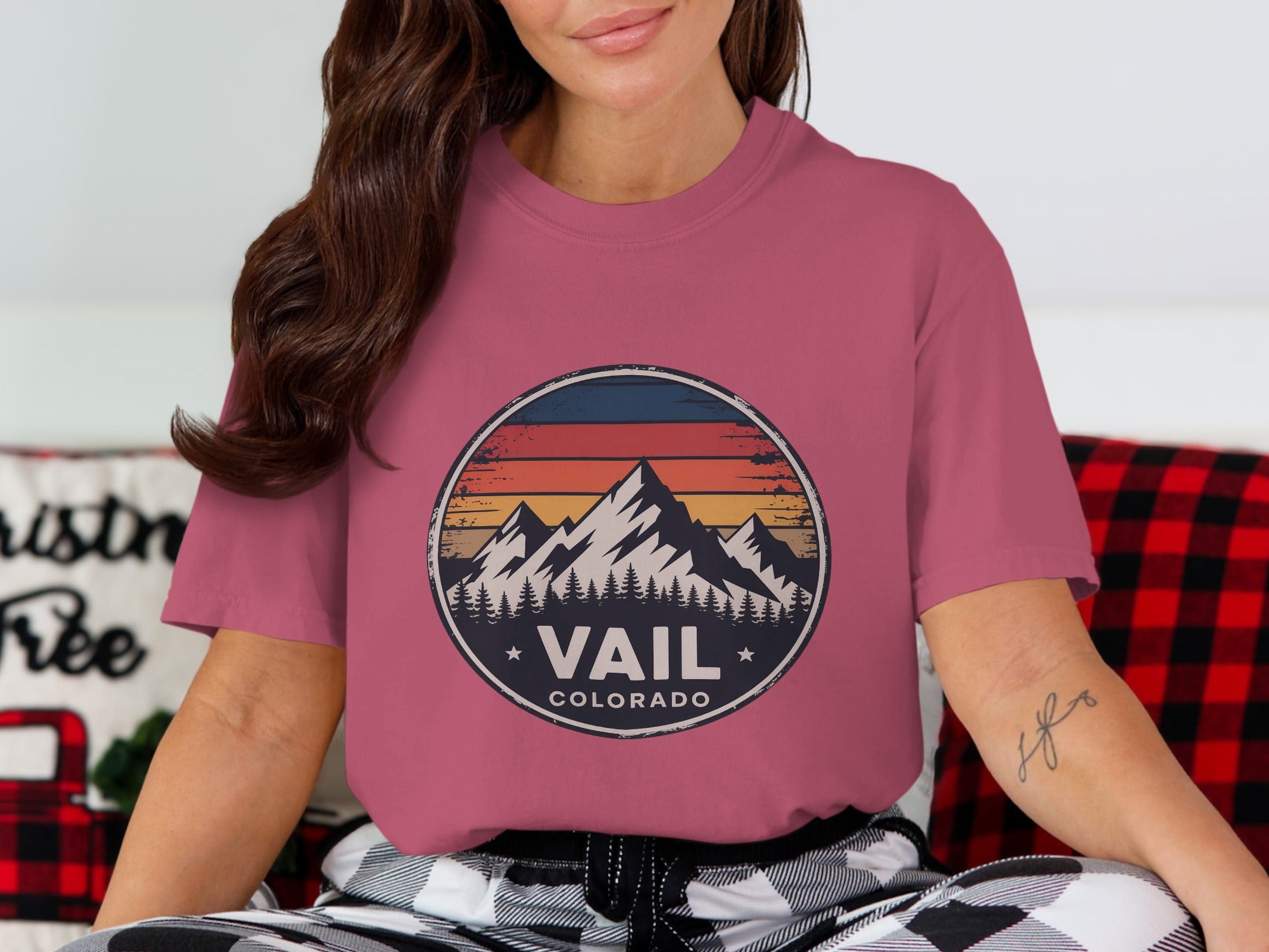 Vail Colorado Graphic T-Shirt Circular Emblem product type