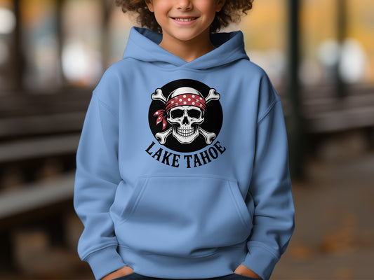 Lake Tahoe Pirate Skull Graphic Hoodie product