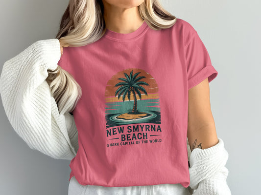 New Smyrna Beach Shark Capital Graphic Tee product