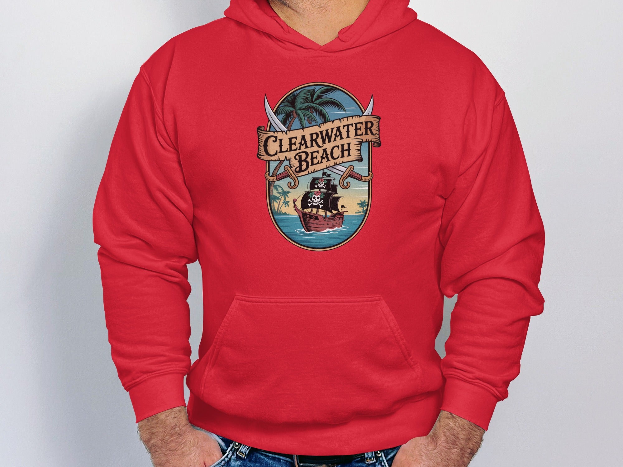 Clearwater Beach Pirate Graphic Hoodie product
