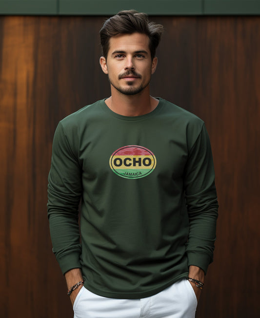 Ocho Rios Dunns River Falls and Music Festivals Mens Long Sleeve T Shirt
