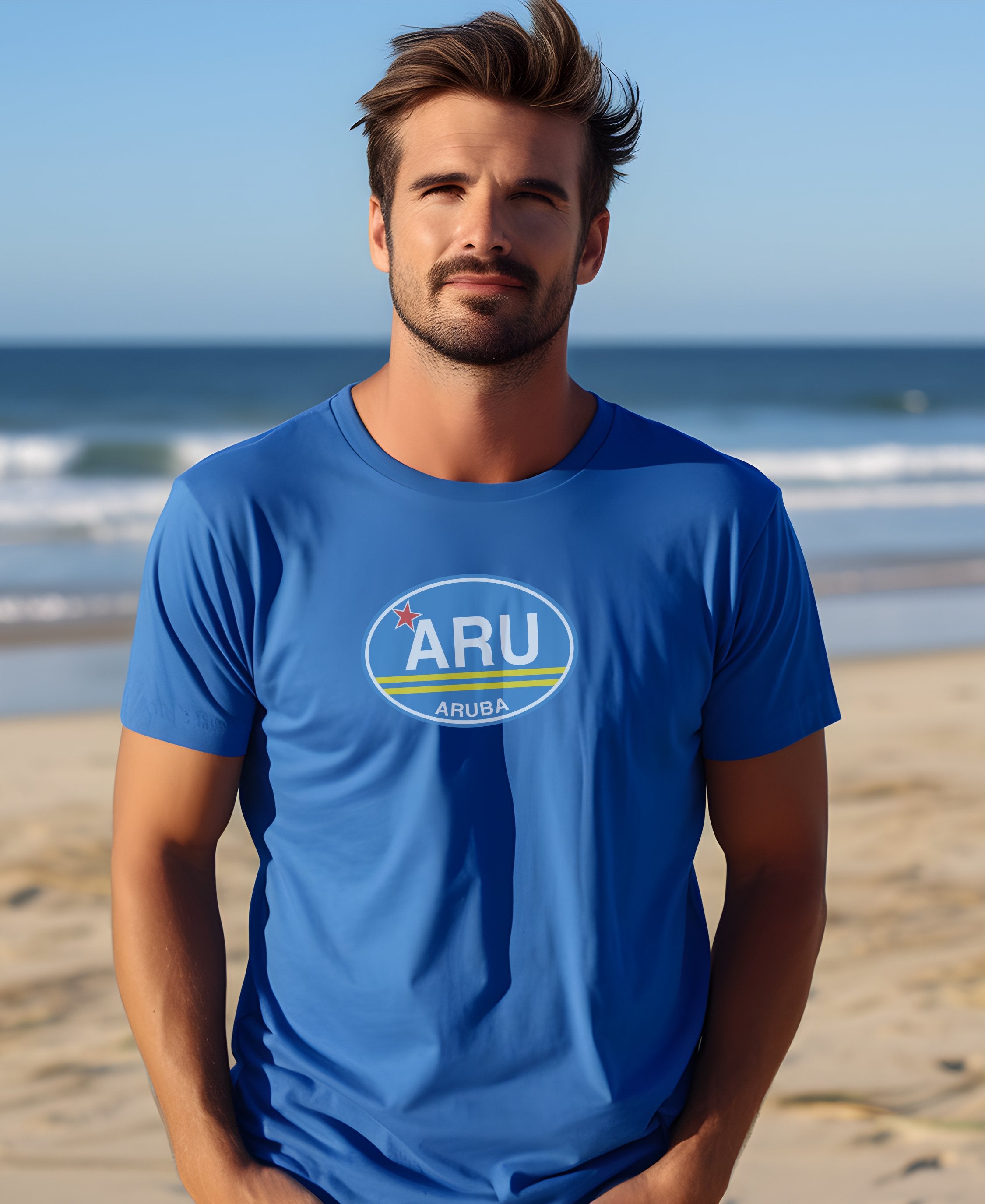Aruba Mens T-Shirt – Bold Look for Aruba Hi-Winds Windsurfing Event