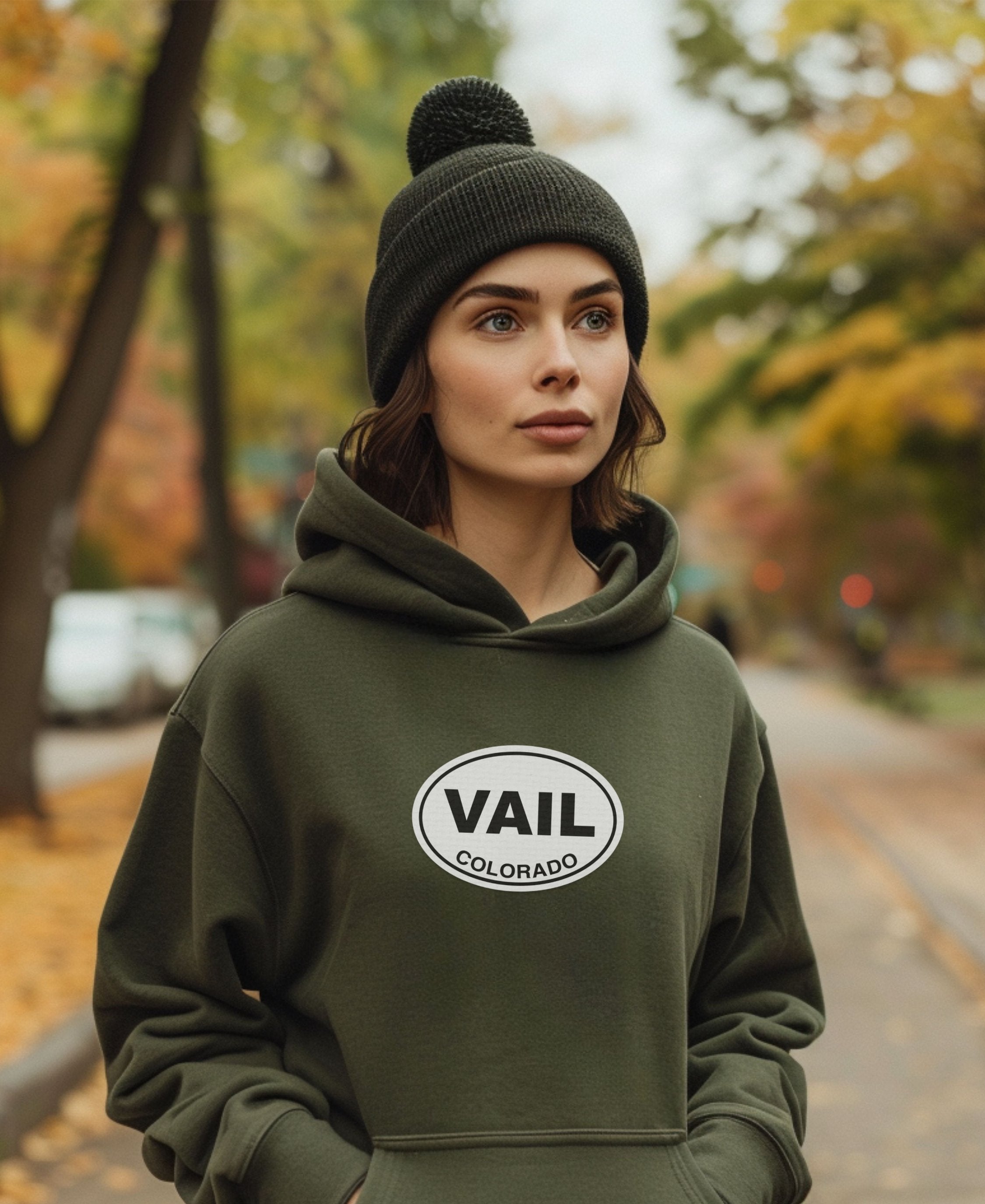 Vail Mountain Air & Winter Style Womens Hoodie