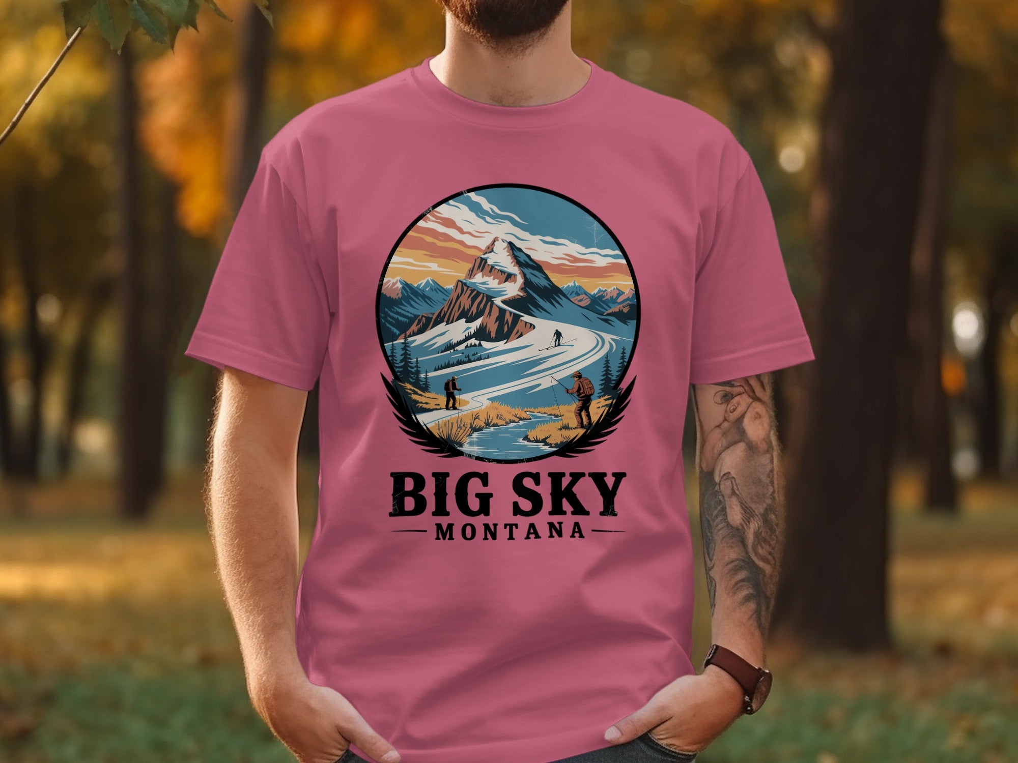 Big Sky Montana Scenic Graphic Tee Shirt product type