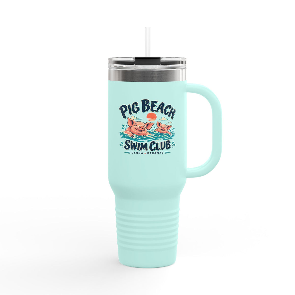 Pig Beach Swim Club Exuma Bahamas Polar Camel 40 oz Travel Mug, supplier product view 19