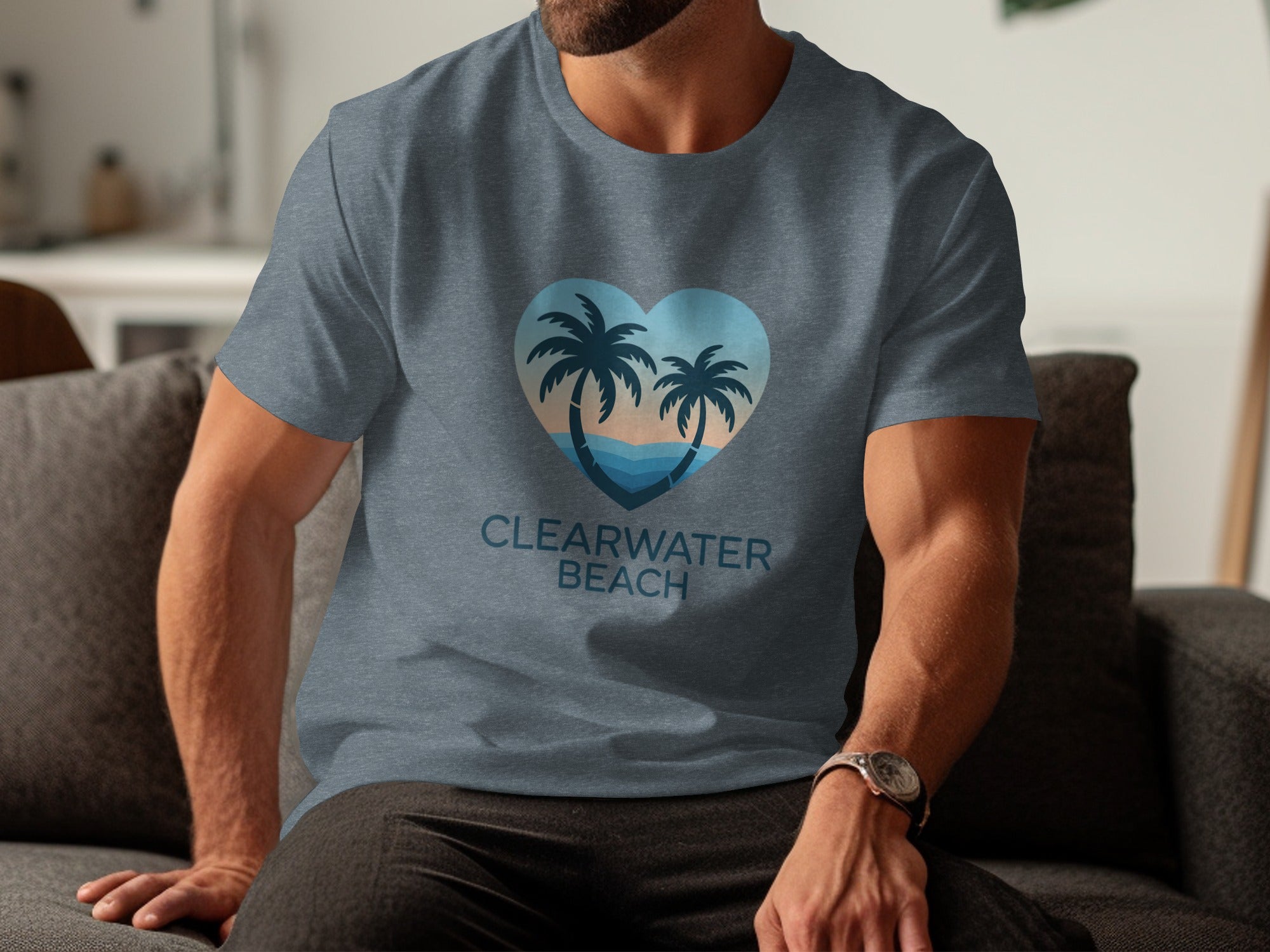 Clearwater Beach Heart Design T-Shirt product