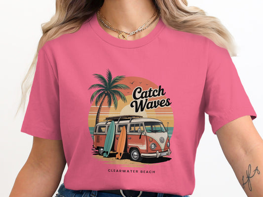 Stylish Catch Waves Clearwater Beach T-Shirt product