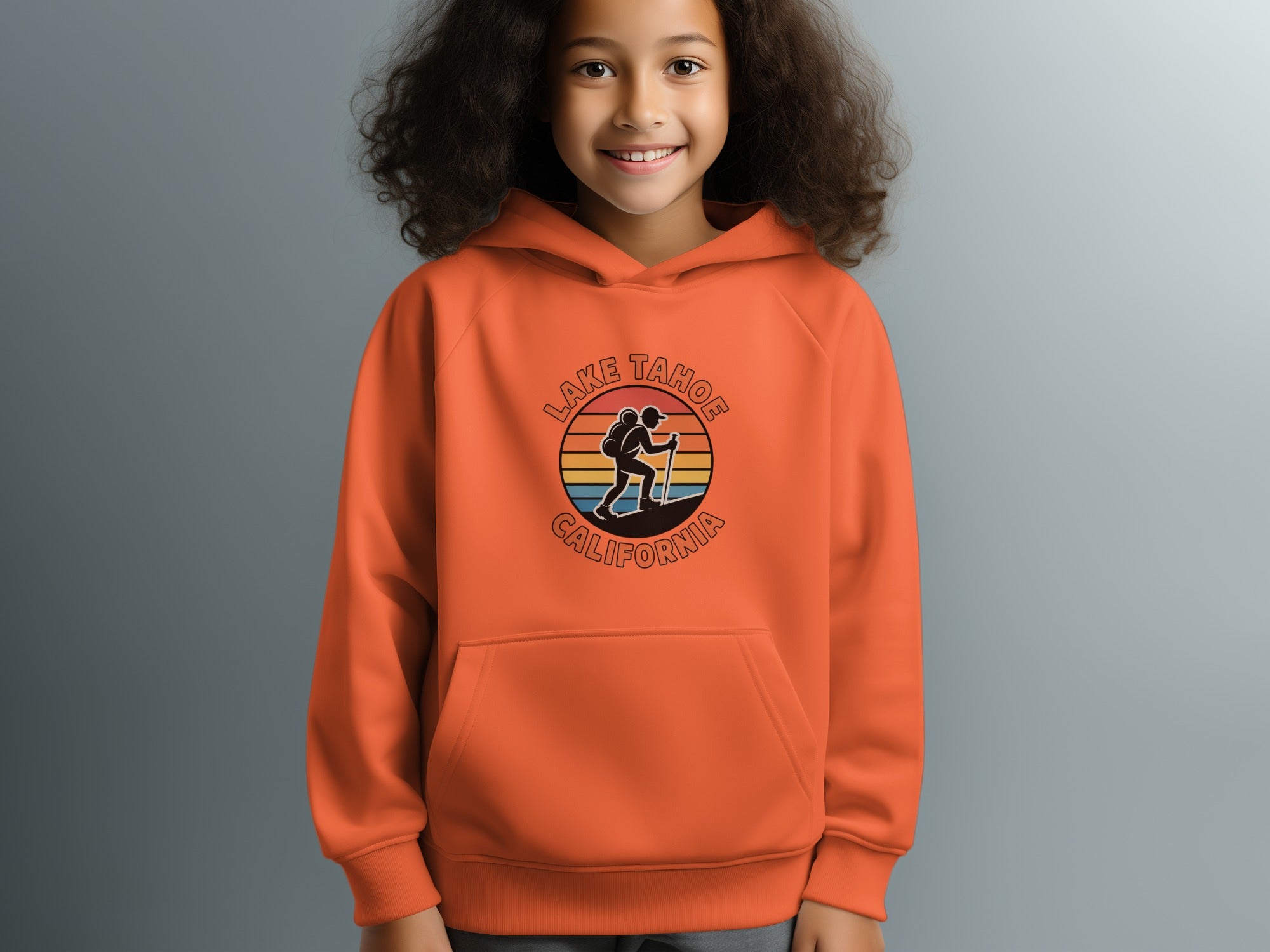 Lake Tahoe California Sunset Hiking Hoodie