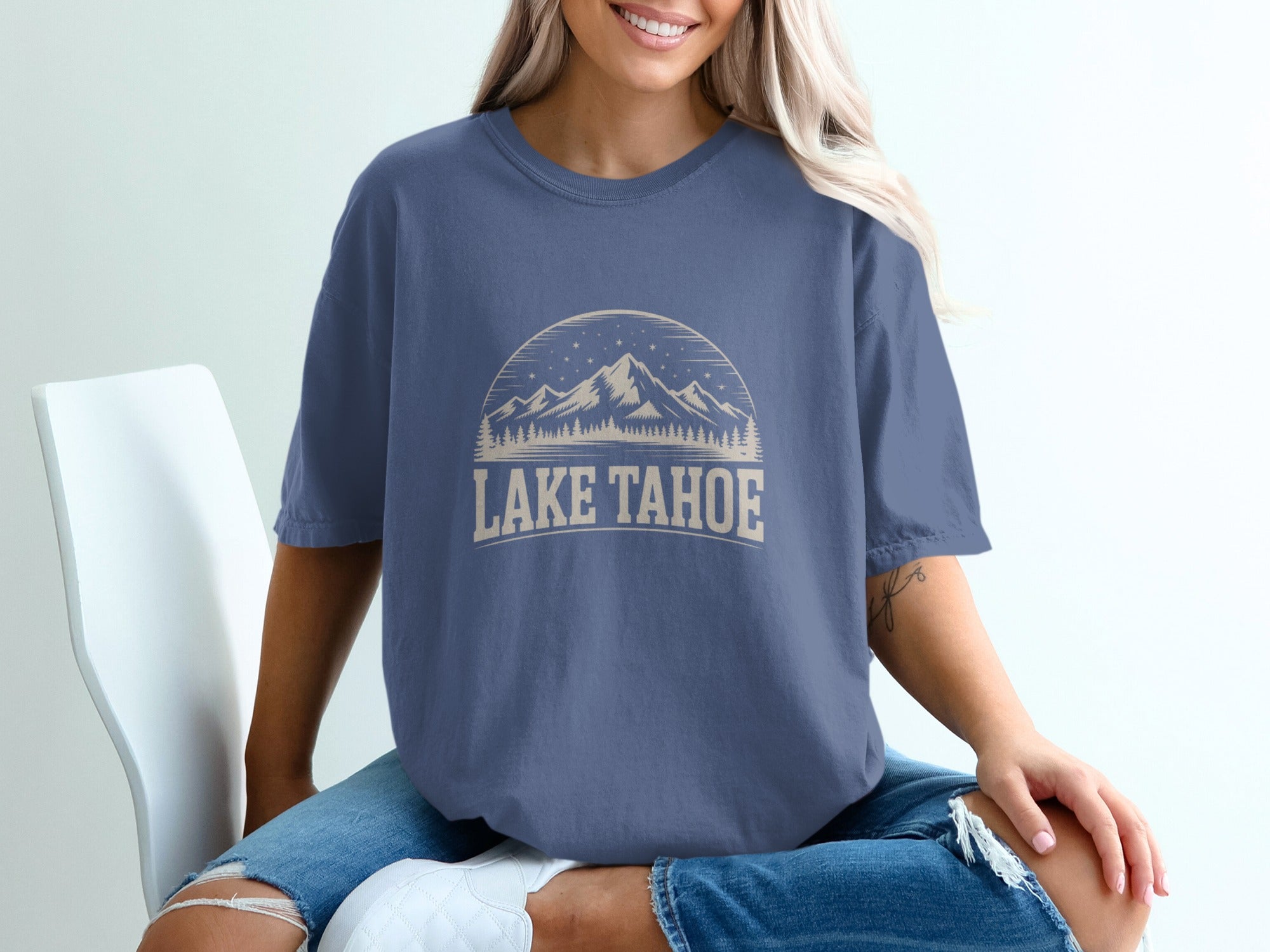 Lake Tahoe Scenic Mountains Graphic T-shirt product