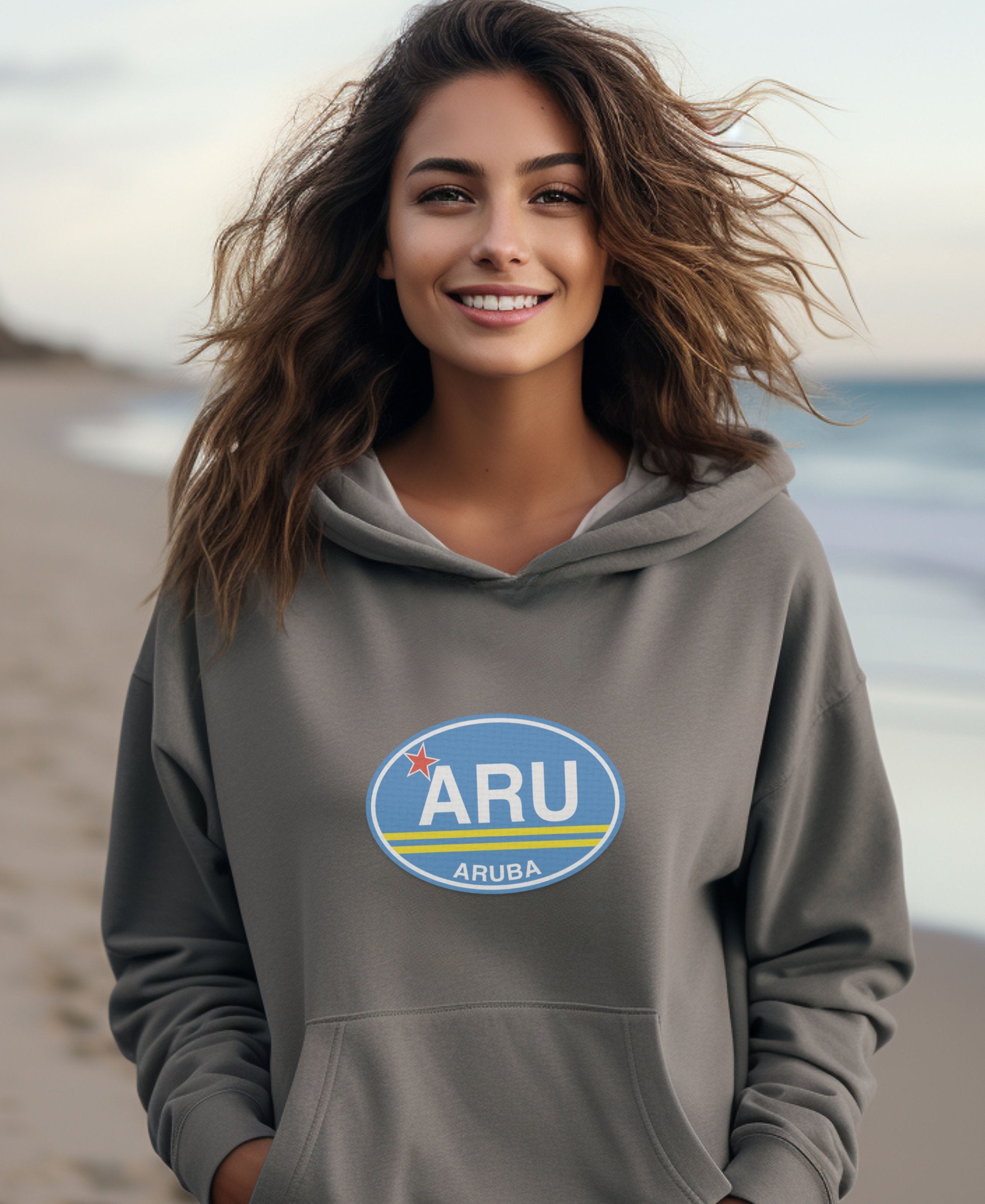 Aruba One Happy Island Escape Womens Hoodie