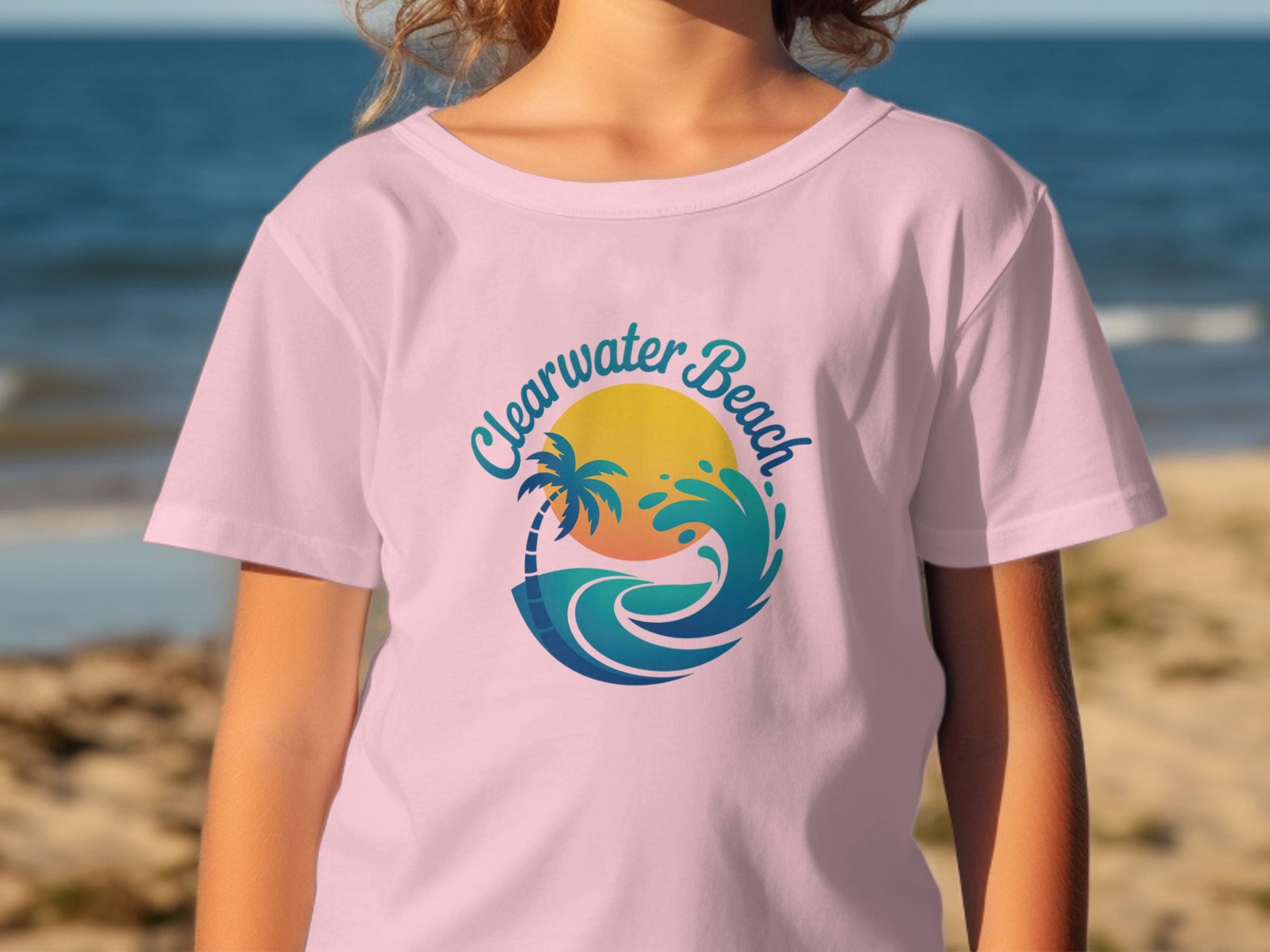 Clearwater Beach Wave Print T-shirt female product type