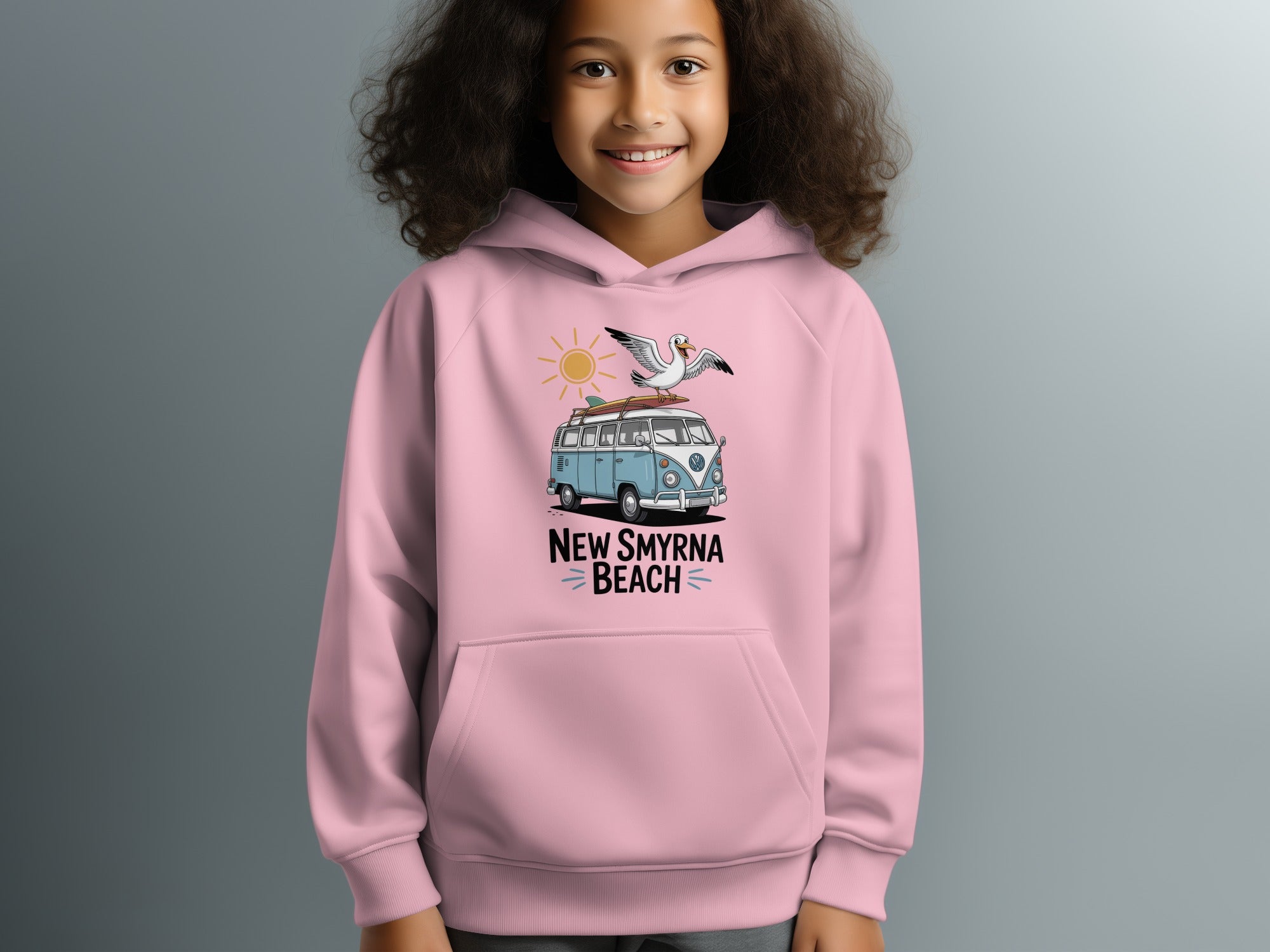 New Smyrna Beach Van Design Youth Hoodie product