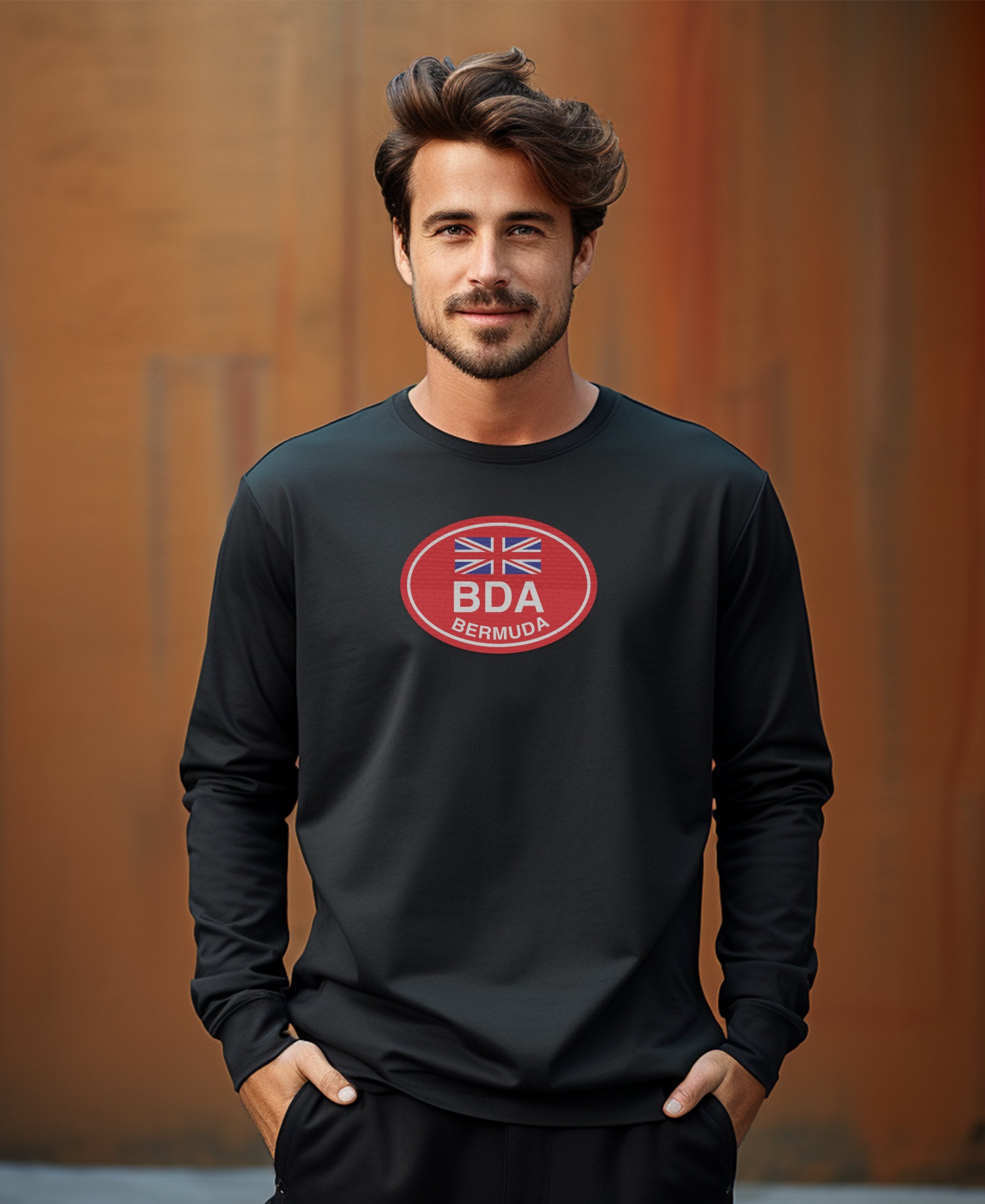Bermuda Americas Cup Sailing and Pink Sand Beaches Mens Long Sleeve T Shirt