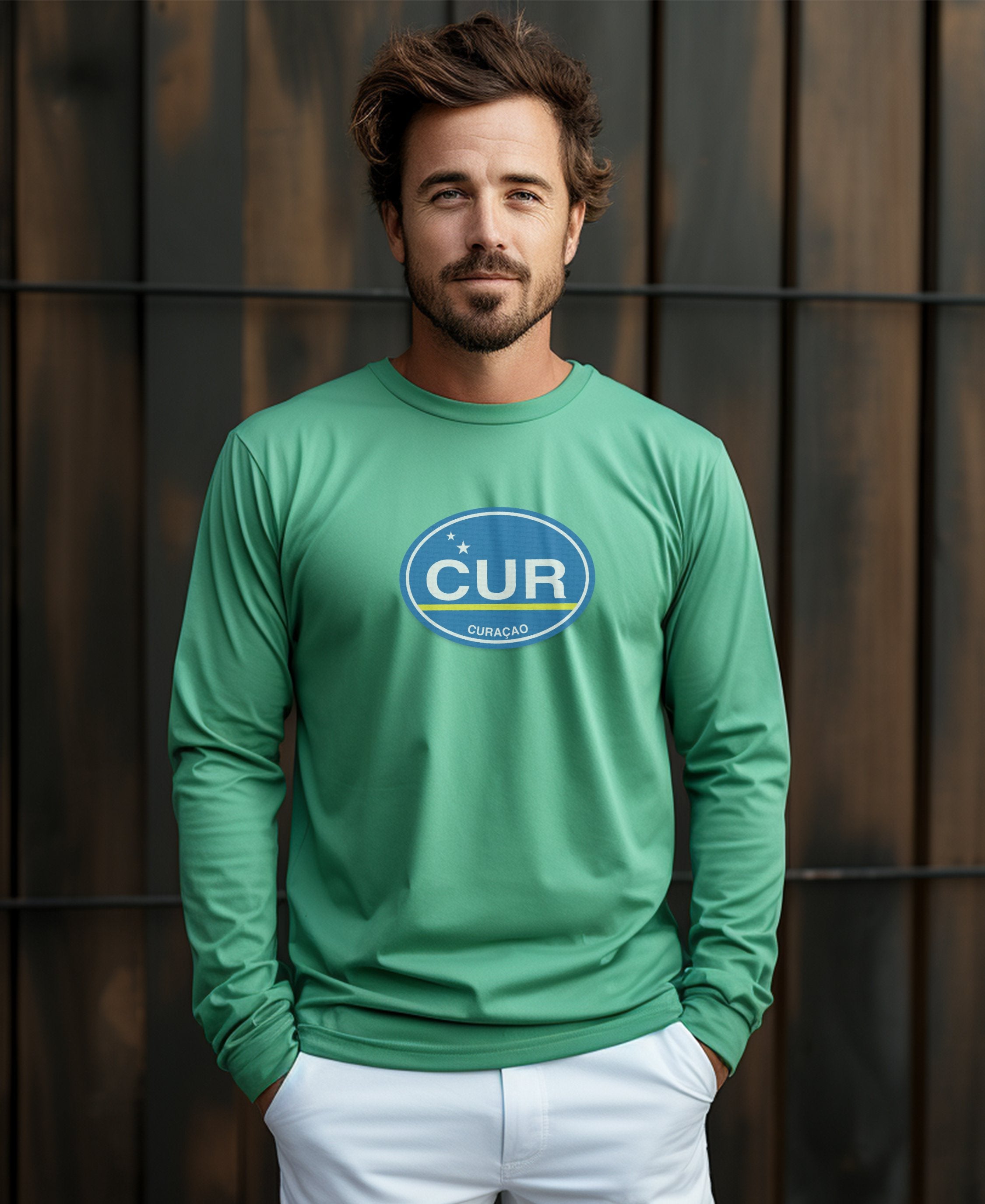 Curacao Colorful Carnival and Historic Willemstad Mens Long Sleeve T Shirt