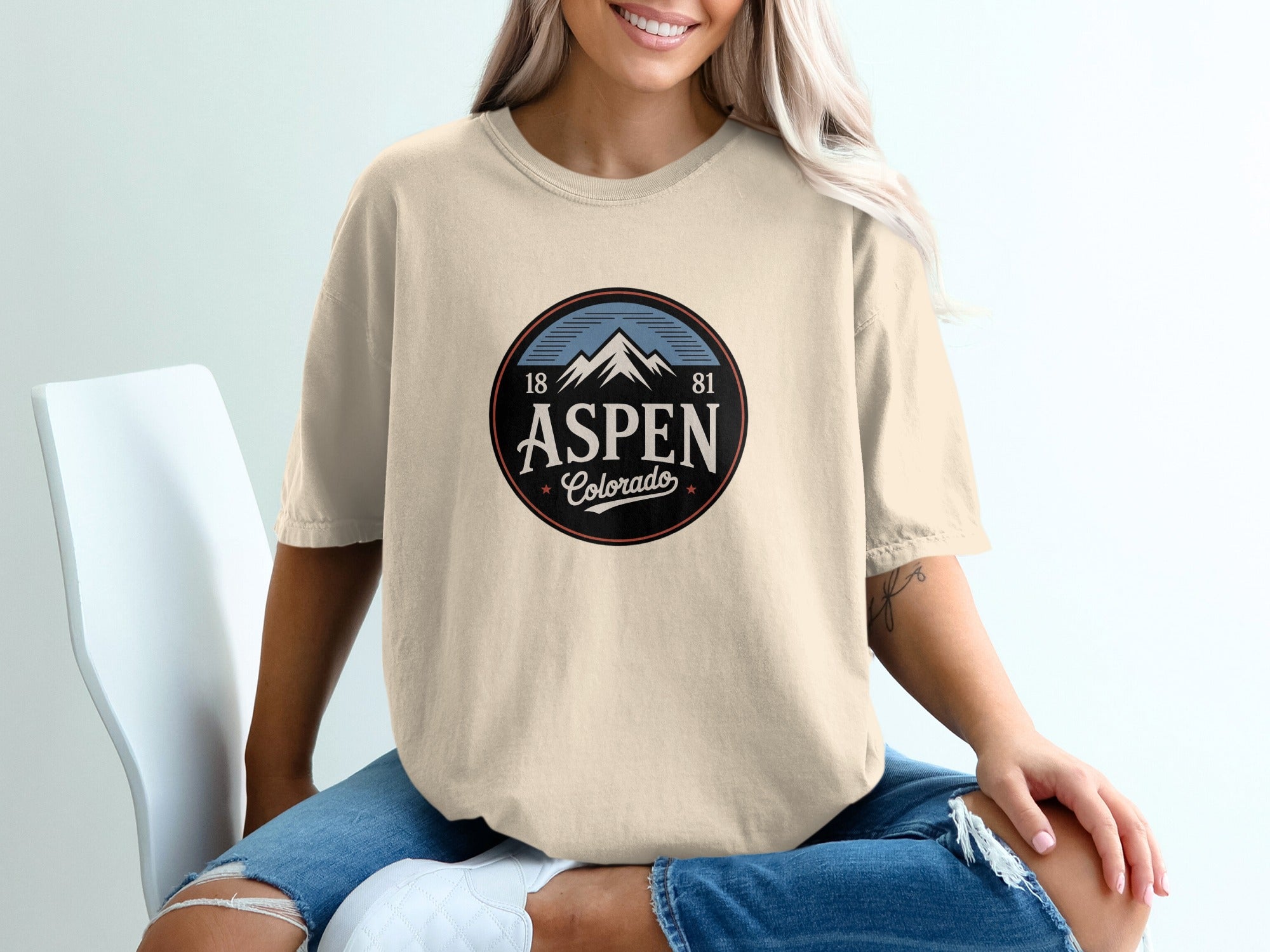 Aspen Colorado 1881 Mountain Graphic T-shirt product type