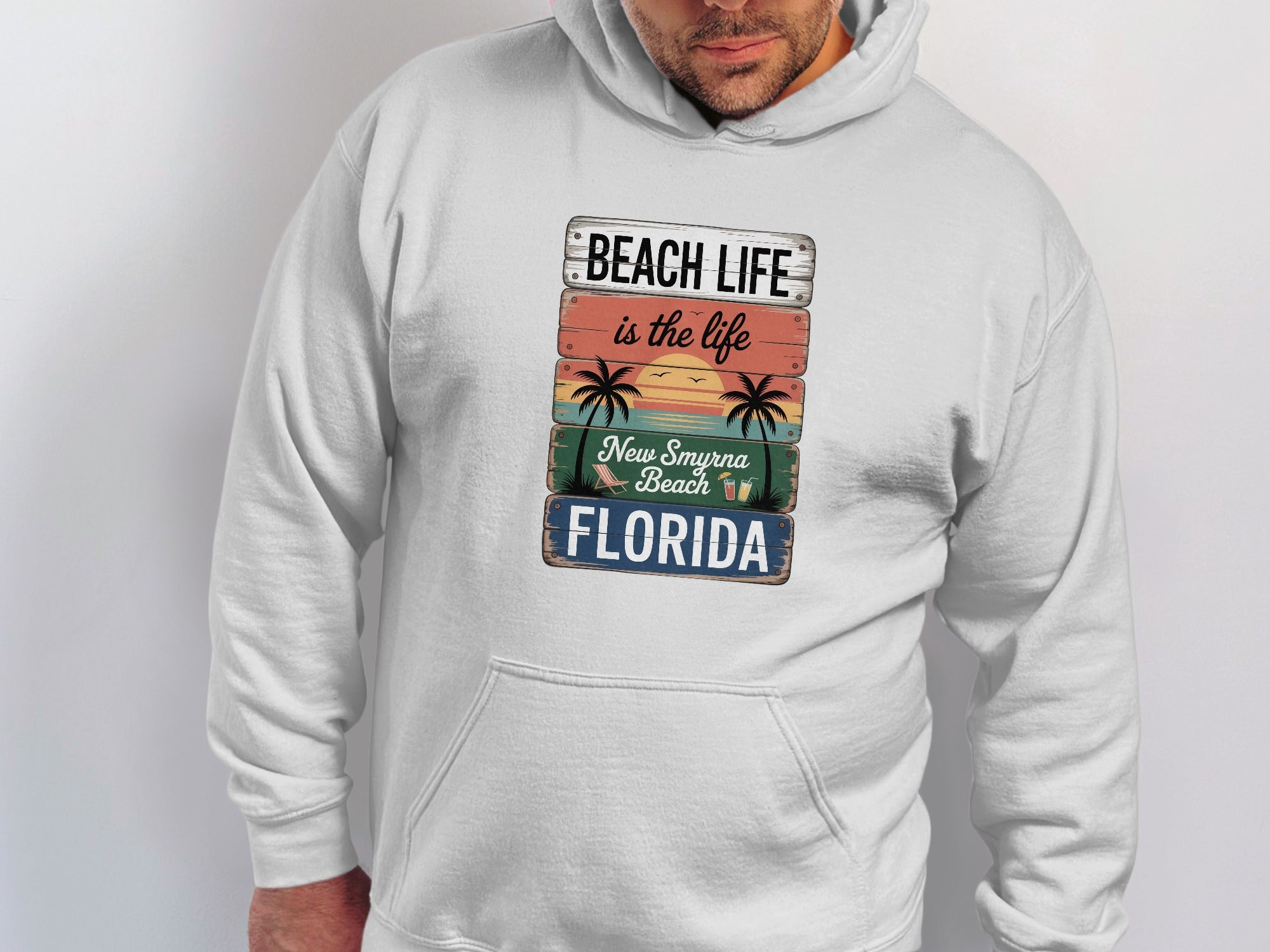 Beach Life New Smyrna Beach Florida Hoodie product