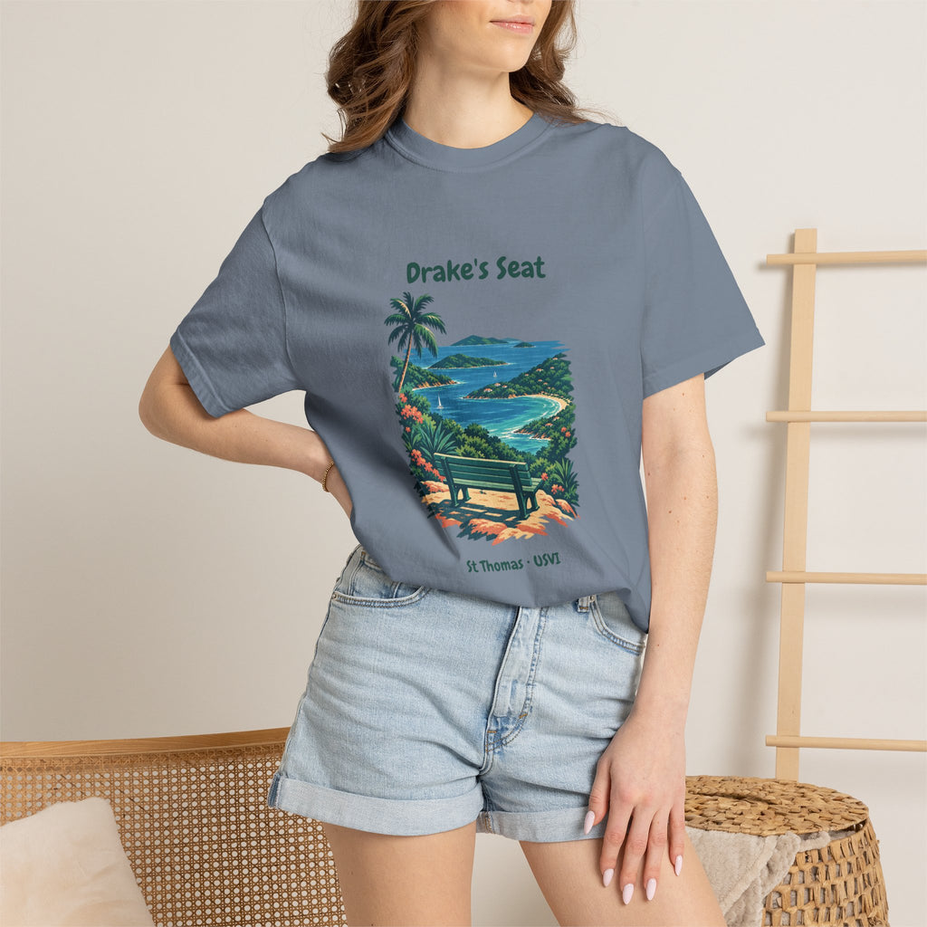 Drake's Seat St. Thomas USVI Comfort Colors 1717 T-Shirt