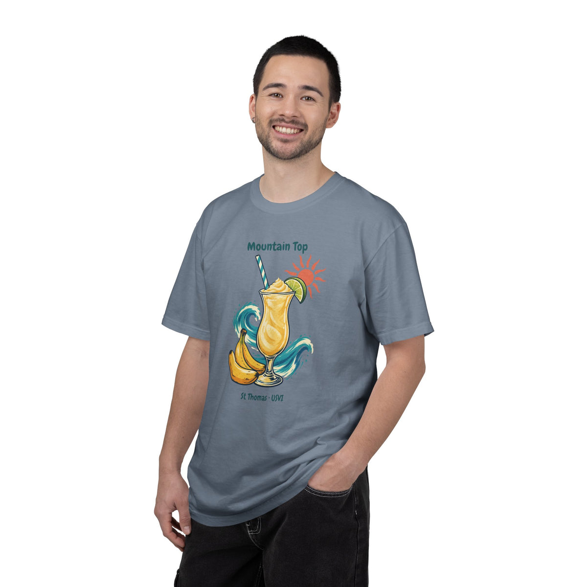 Mountain Top St. Thomas USVI Comfort Colors 1717 T-Shirt