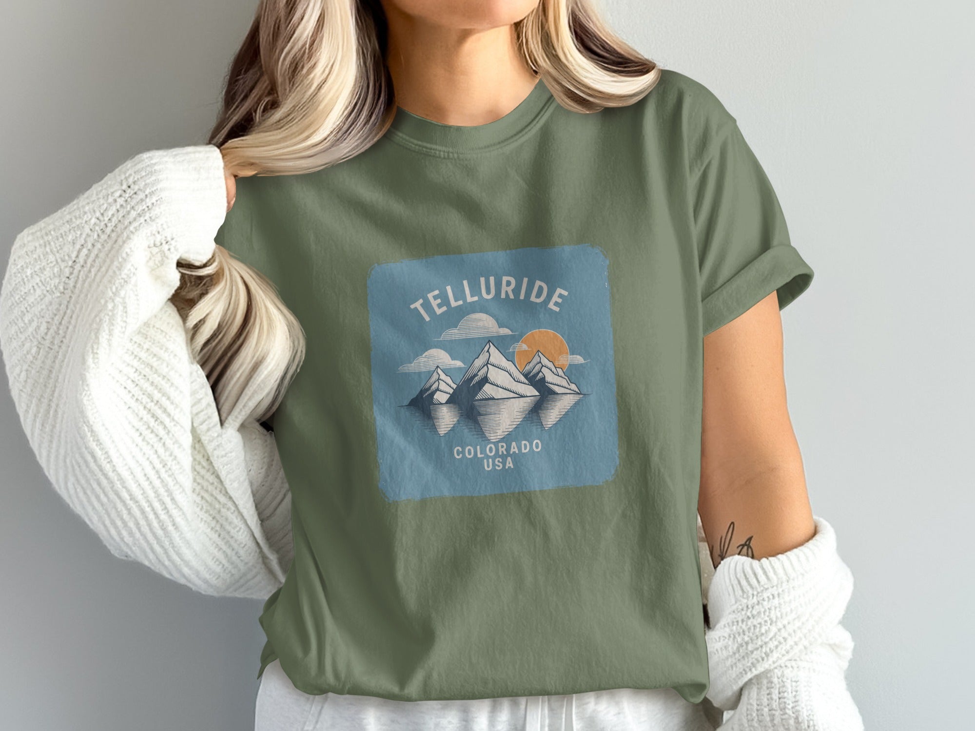Telluride Colorado USA Mountains Graphic T-Shirt product type