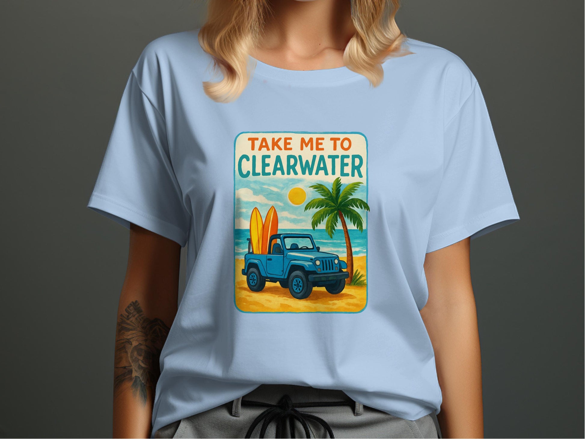 Take Me to Clearwater Beach Surfing T-Shirt product