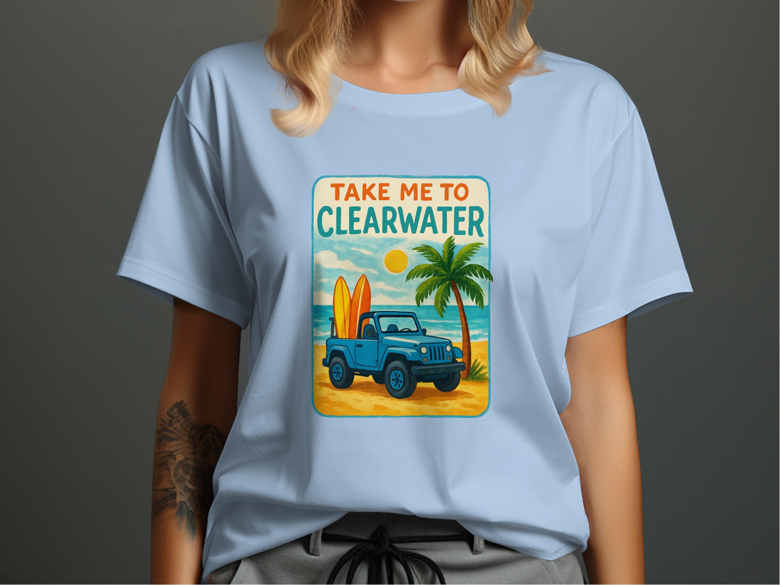Take Me to Clearwater Beach Surfing T-Shirt product