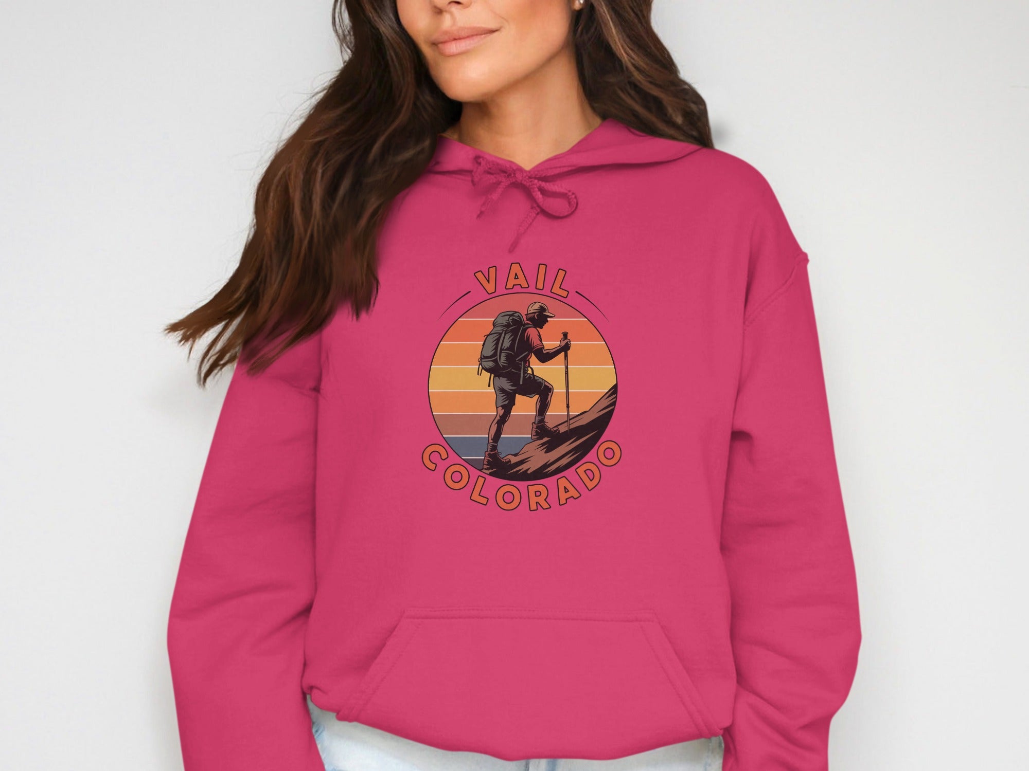 Vail Colorado Hiking Graphic Design Hoodie product