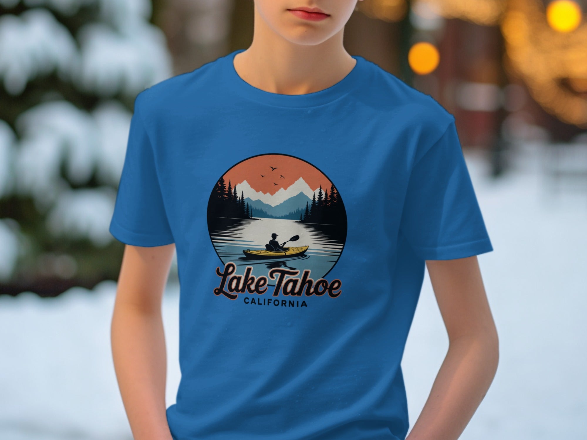 Lake Tahoe California Kayaking Scene T-Shirt