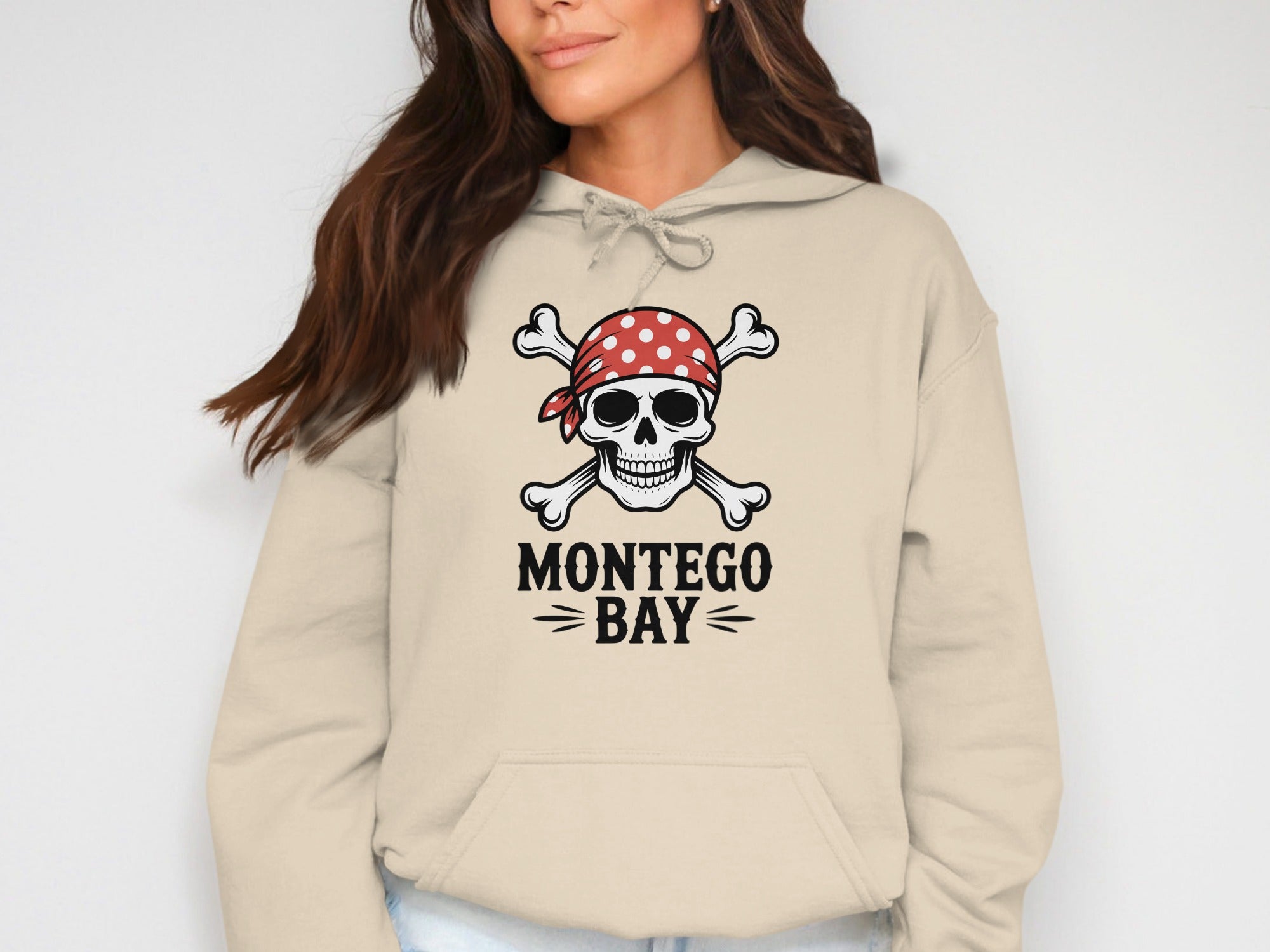 Montego Bay Skull Graphic Unisex Hooded Sweatshirt product