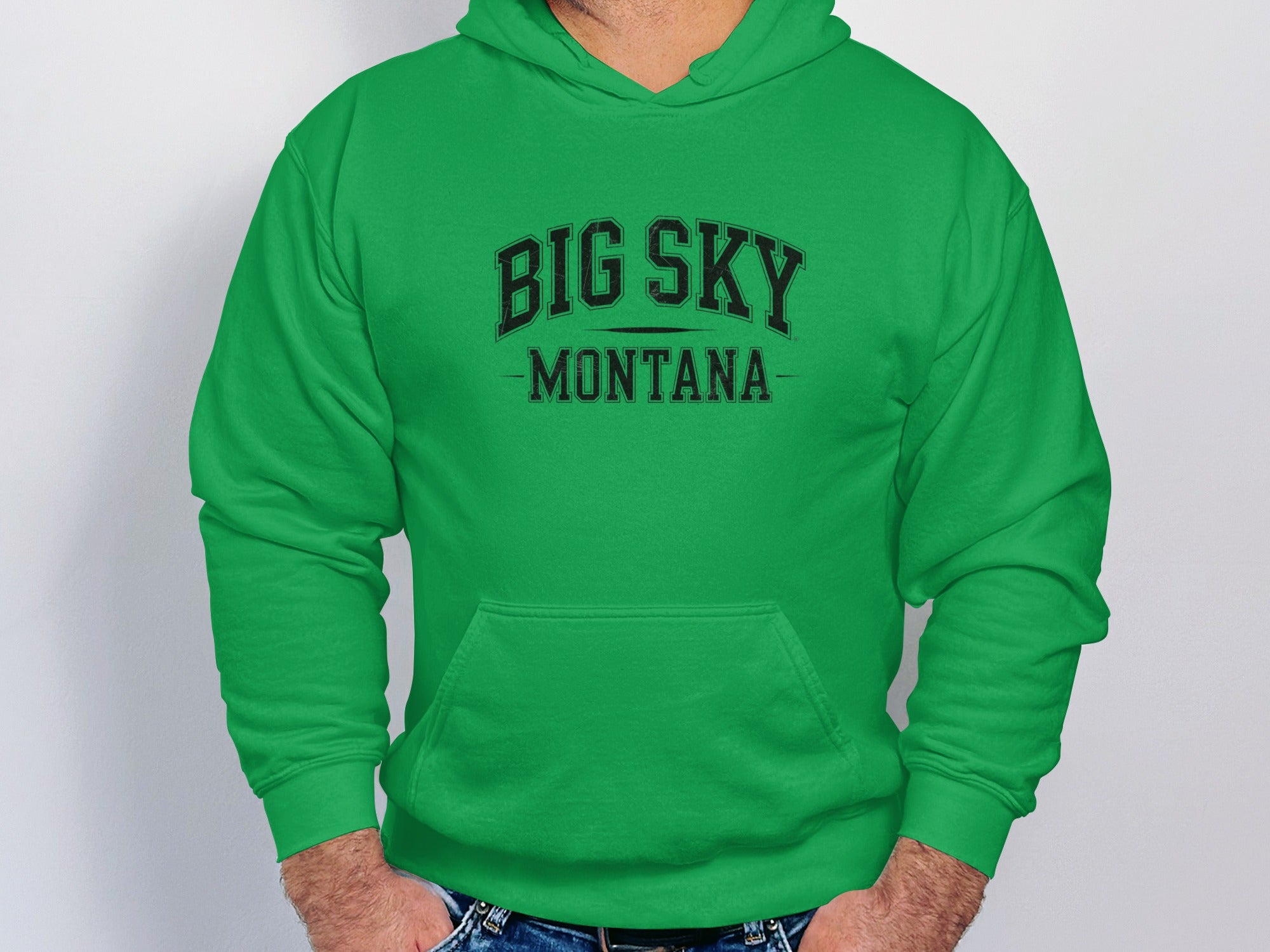 Big Sky Montana Graphic Hoodie For Casual Wear