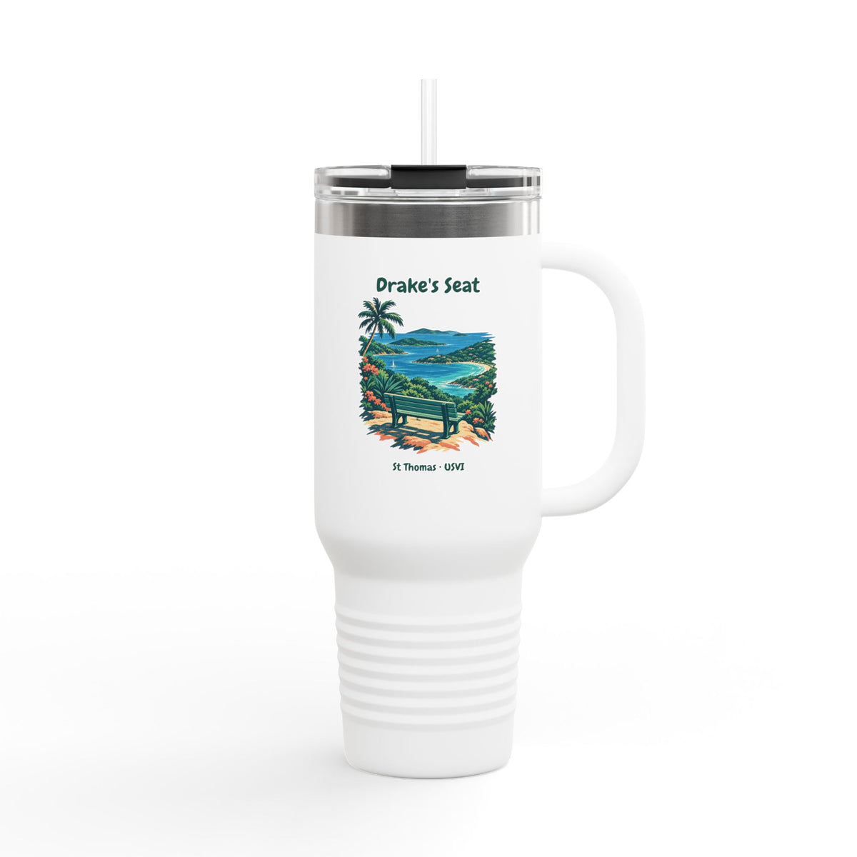 Drake's Seat St. Thomas USVI Polar Camel Insulated Travel Mug 40oz