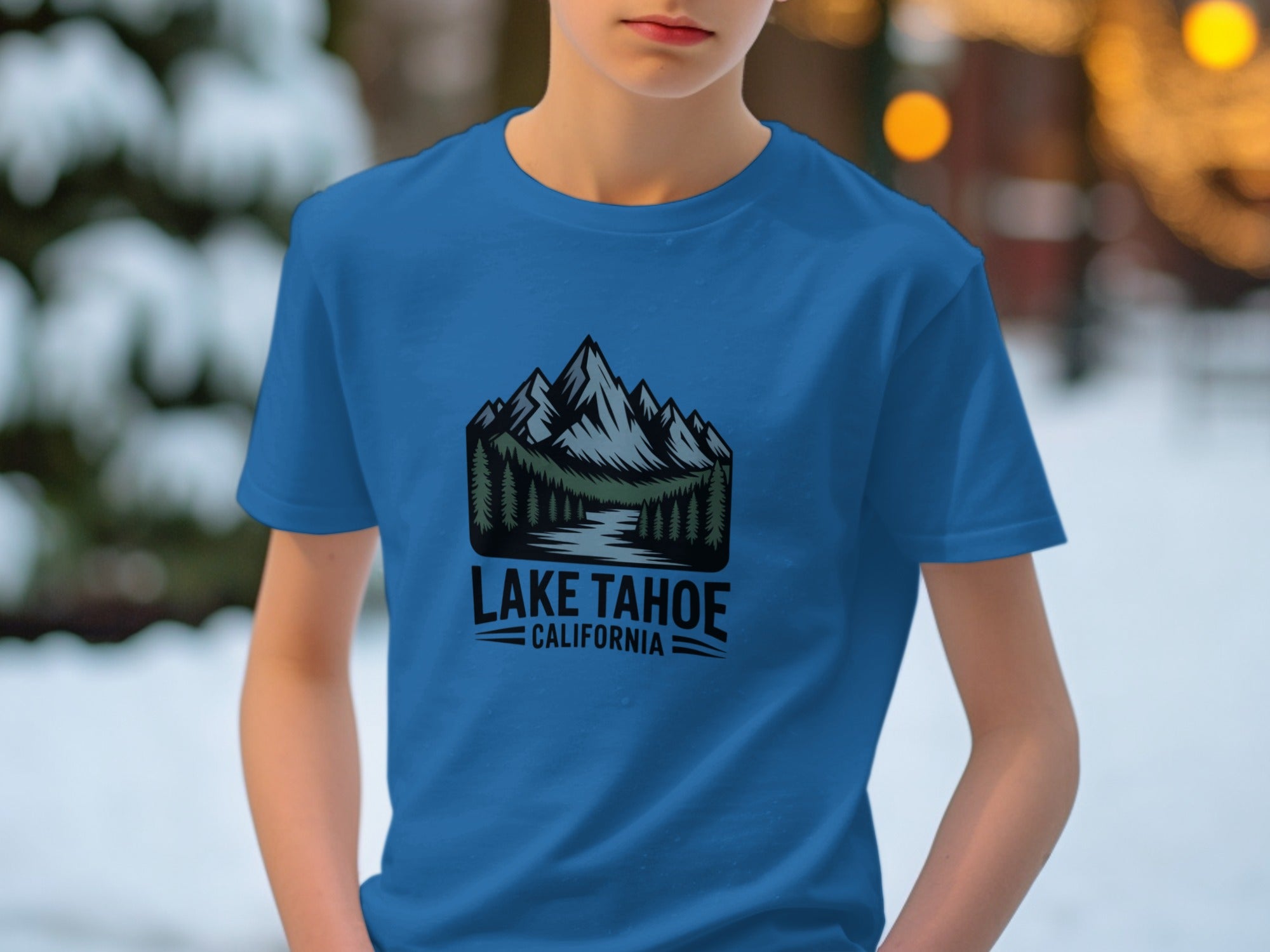 Lake Tahoe California Scenic Design T-Shirt
