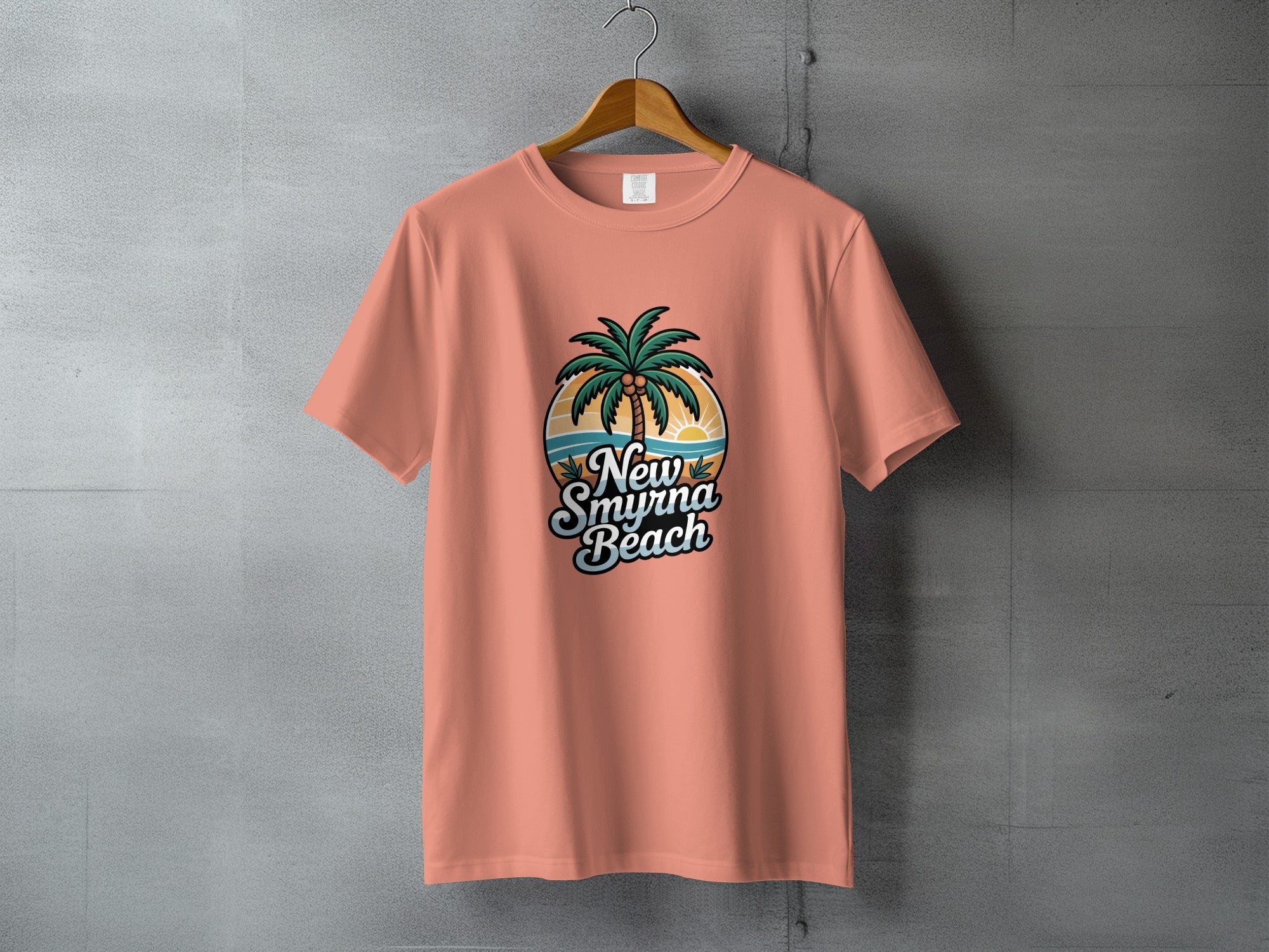 New Smyrna Beach graphic palm tree design product type
