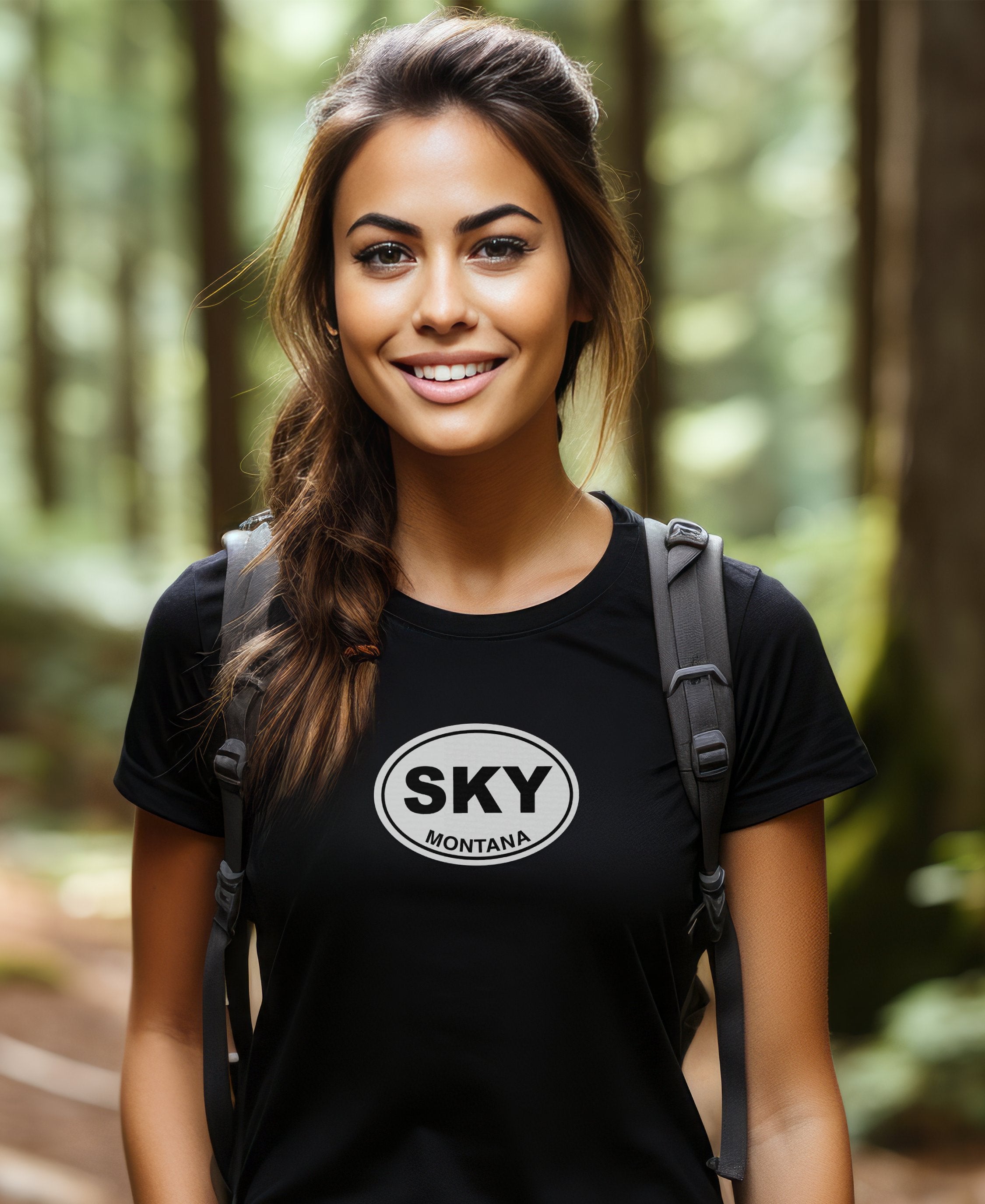 Big Sky skiing, alpine trails, Big Sky Winter Fest womens t-shirt