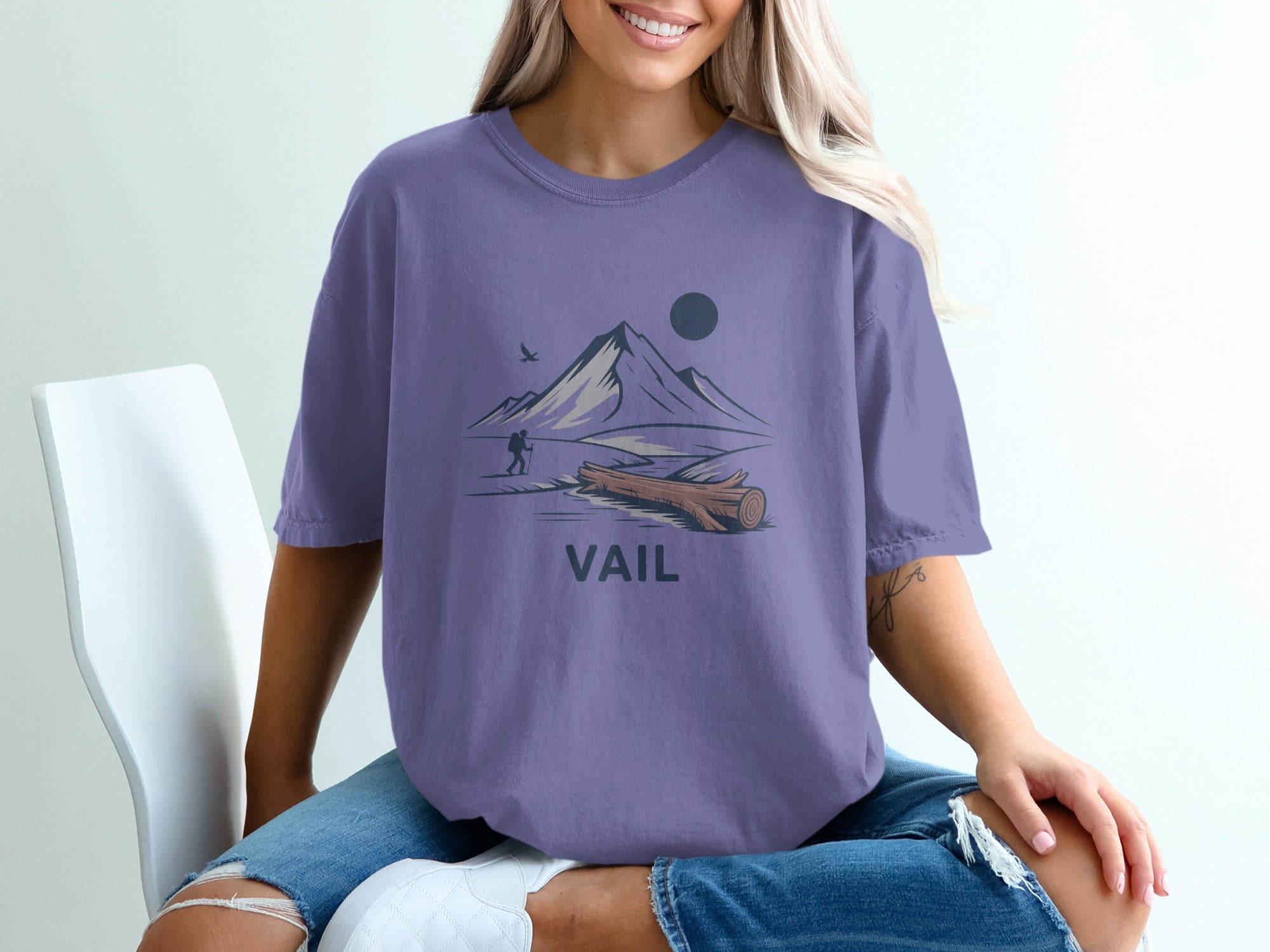 Vail Mountain Scenery Graphic Unisex T-Shirt product