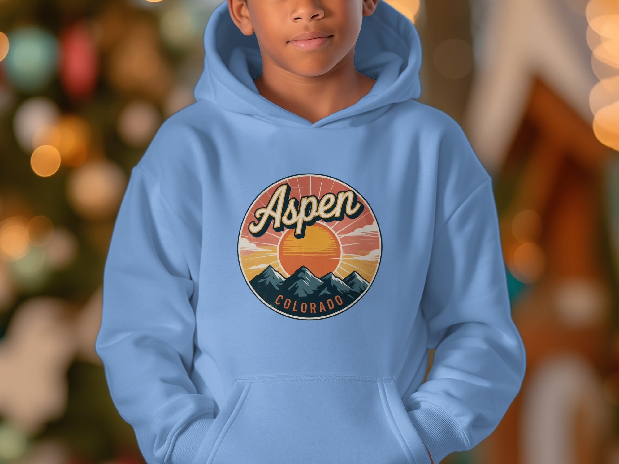 Aspen Colorado Mountains Retro Hoodie product