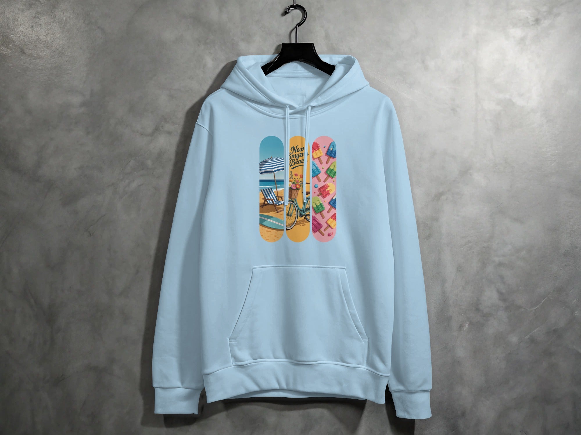 Vibrant Graphic Beach Escape Design Hoodie product