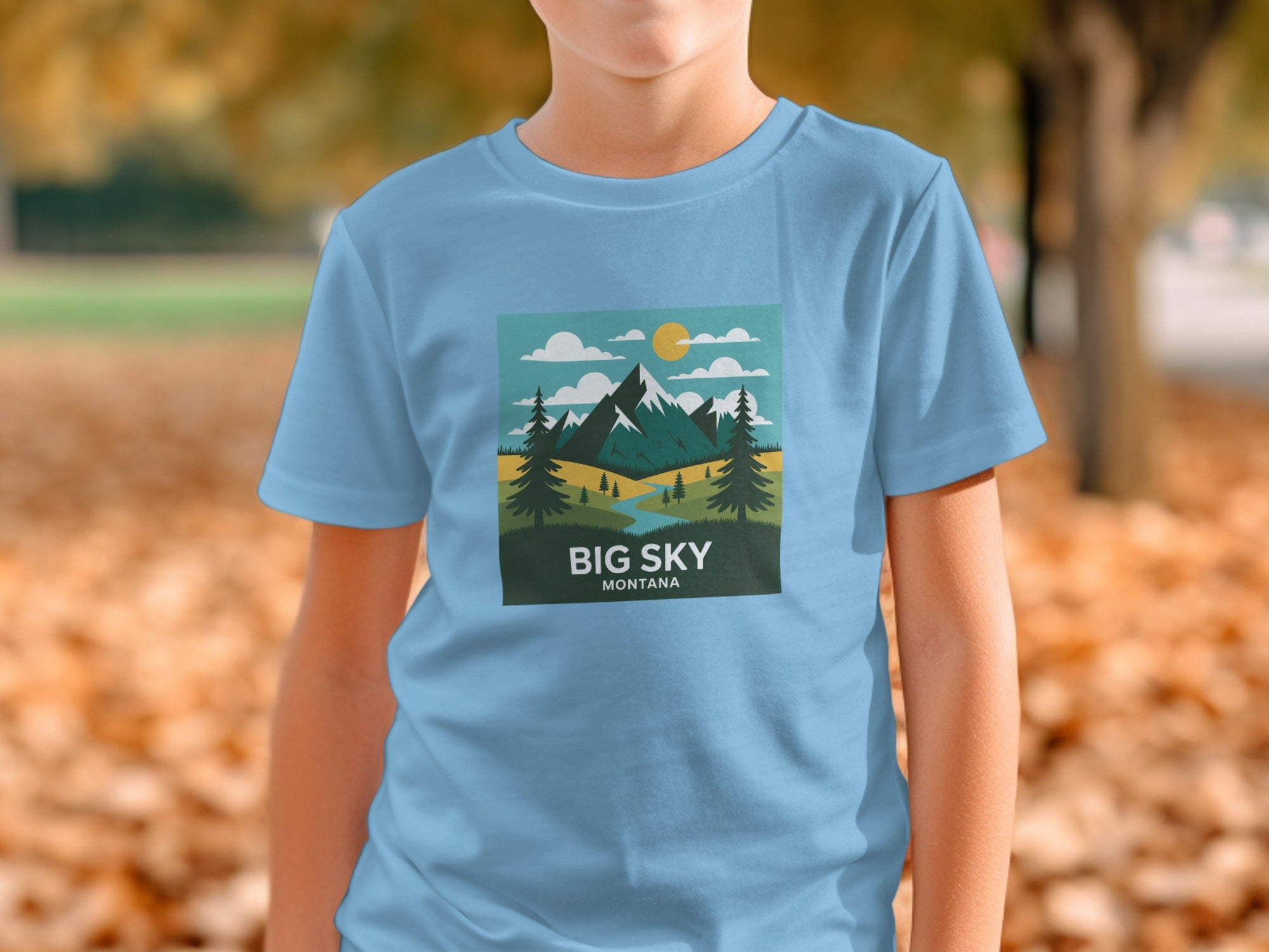 Big Sky Montana Graphic Print Scenic Tee Product