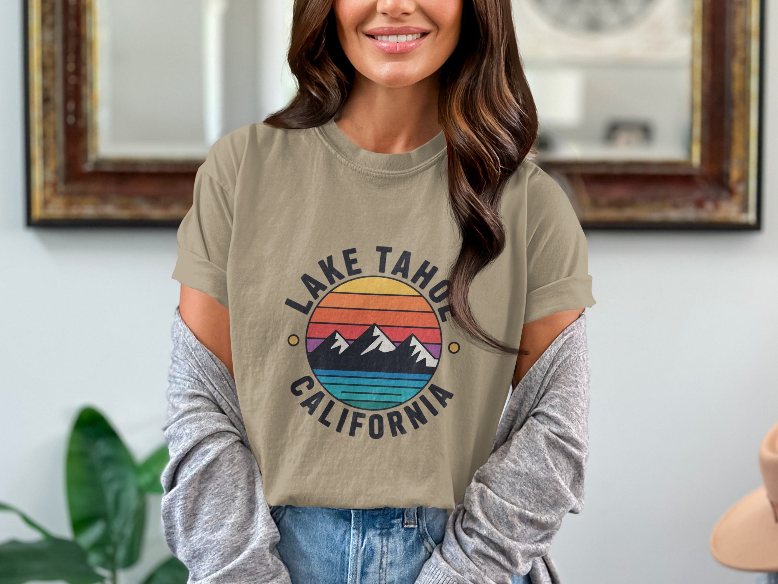 Lake Tahoe California Vintage Style T-Shirt product