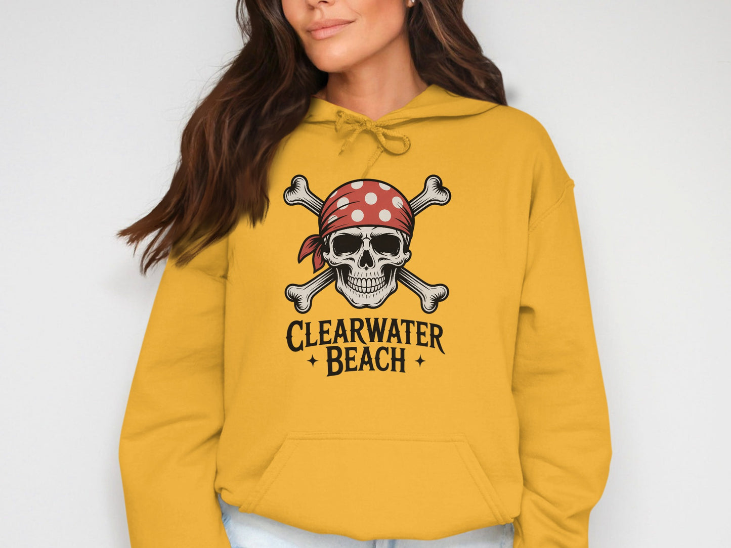 Clearwater Beach Skull Graphic Hoodie product