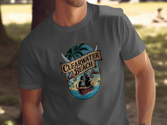 Clearwater Beach Pirate Themed Graphic T-Shirt product