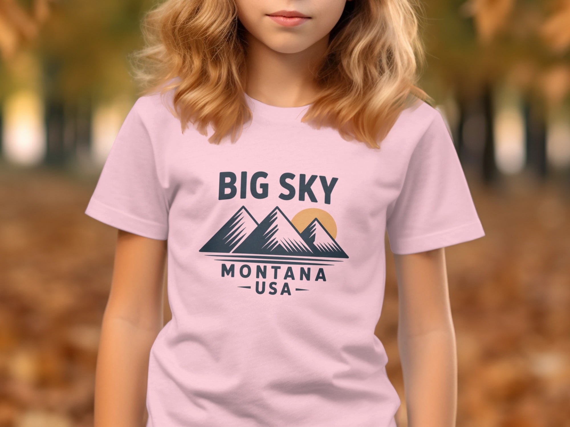Big Sky Montana USA Graphic Tee Shirt Apparel