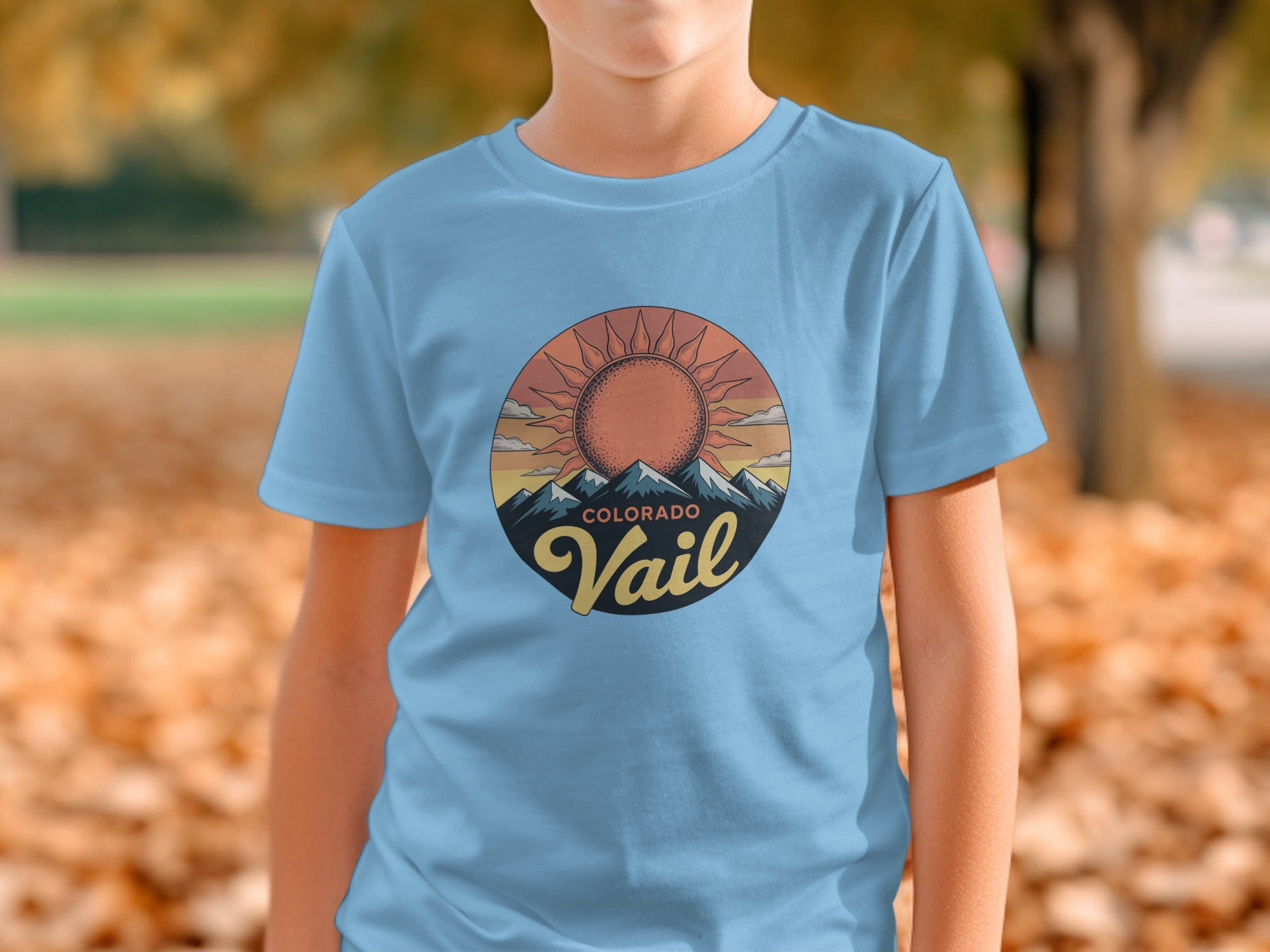 Colorado Vail Sun and Mountains Design T-Shirt product