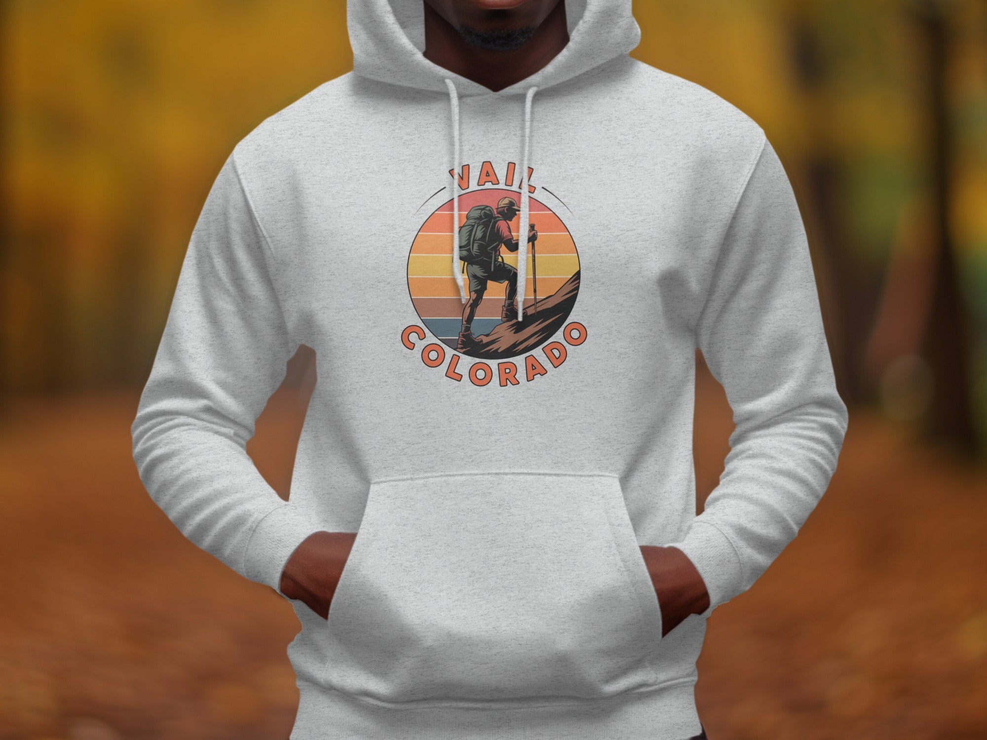Vail Colorado Graphic Hoodie with Hiker Design product