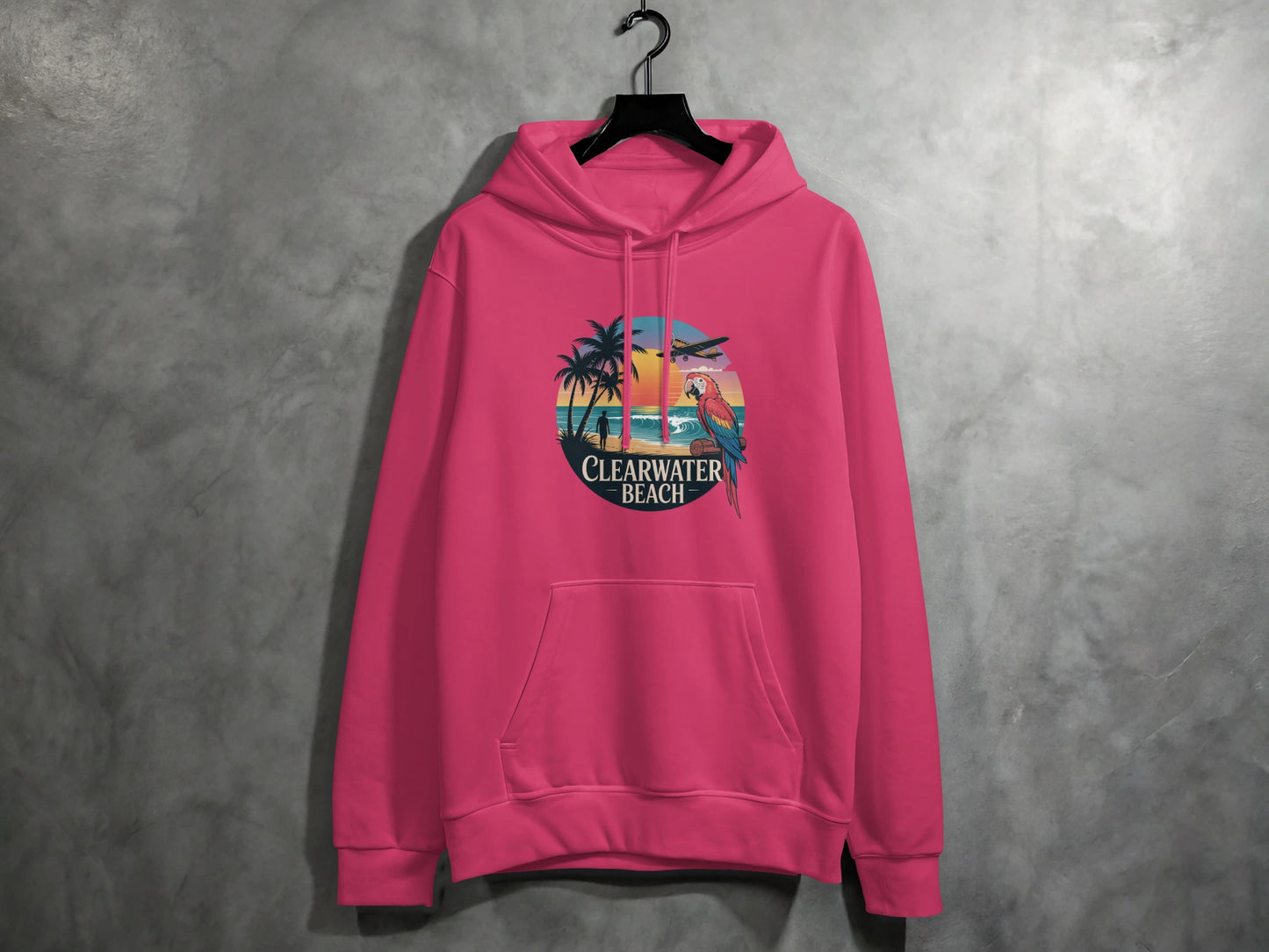Clearwater Beach Design Pink Hoodie product