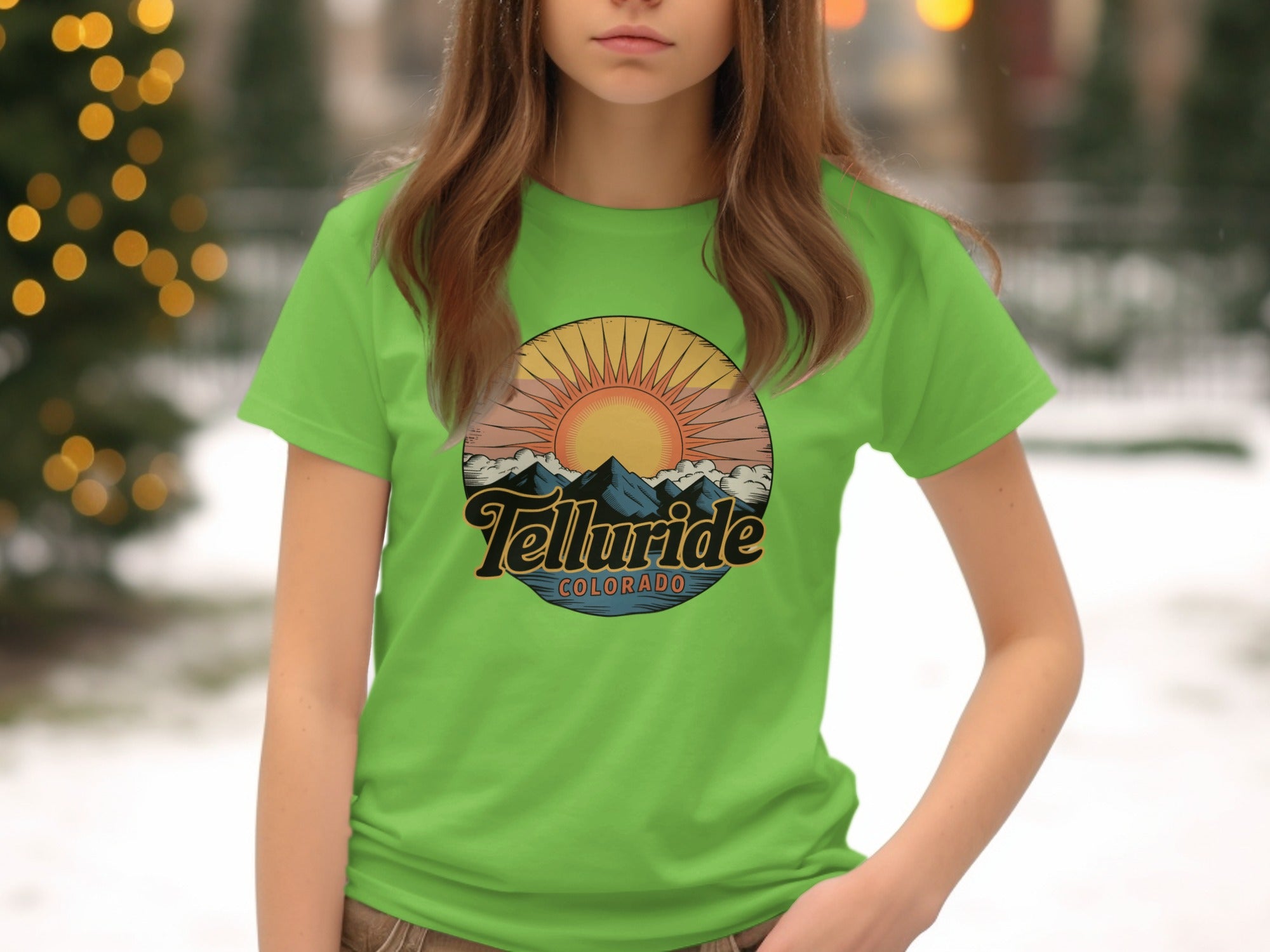 Vibrant Telluride Colorado Graphic T-Shirt Product