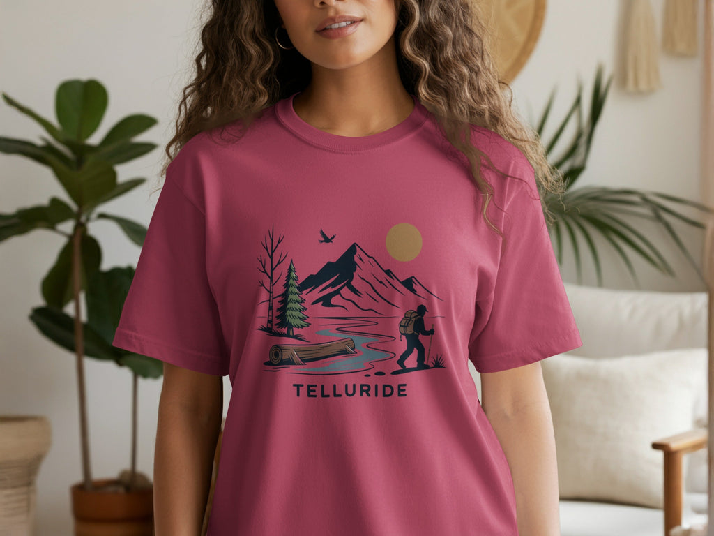 Telluride Hiking Scene Telluride Womens T-Shirts T-Shirt