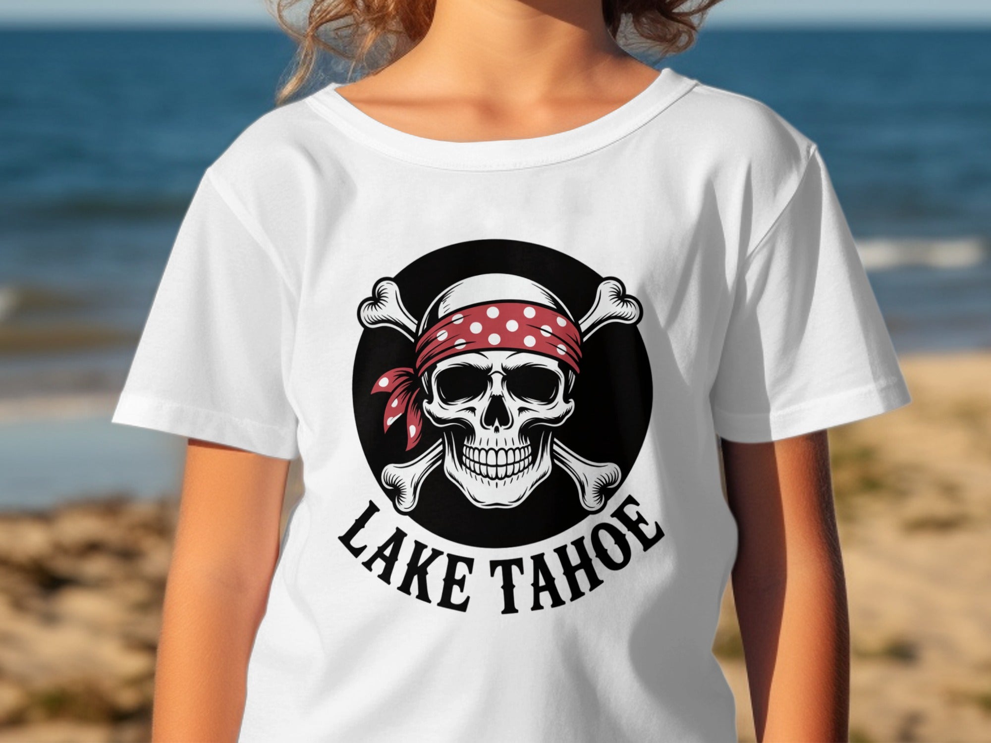 Lake Tahoe Pirate Skull Graphic Tee product type
