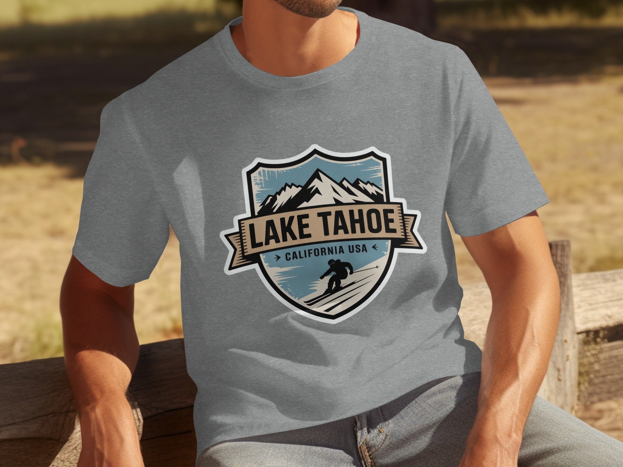 Lake Tahoe California USA Graphic Tee Shirt product type
