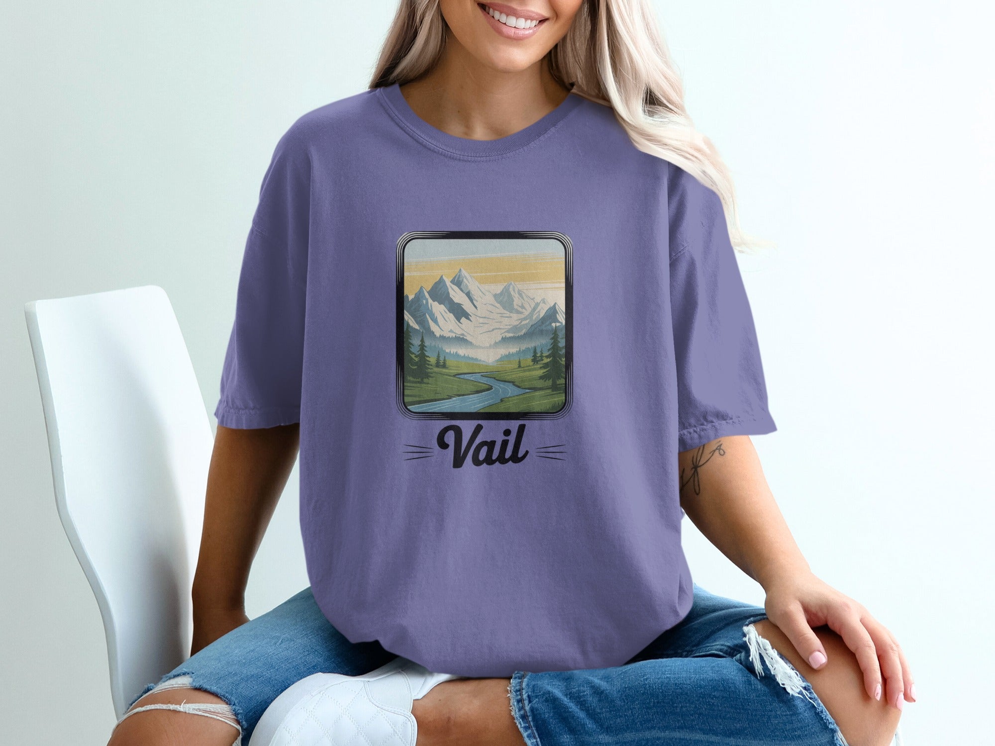 Vail Scenic Mountain Landscape Graphic Shirt product